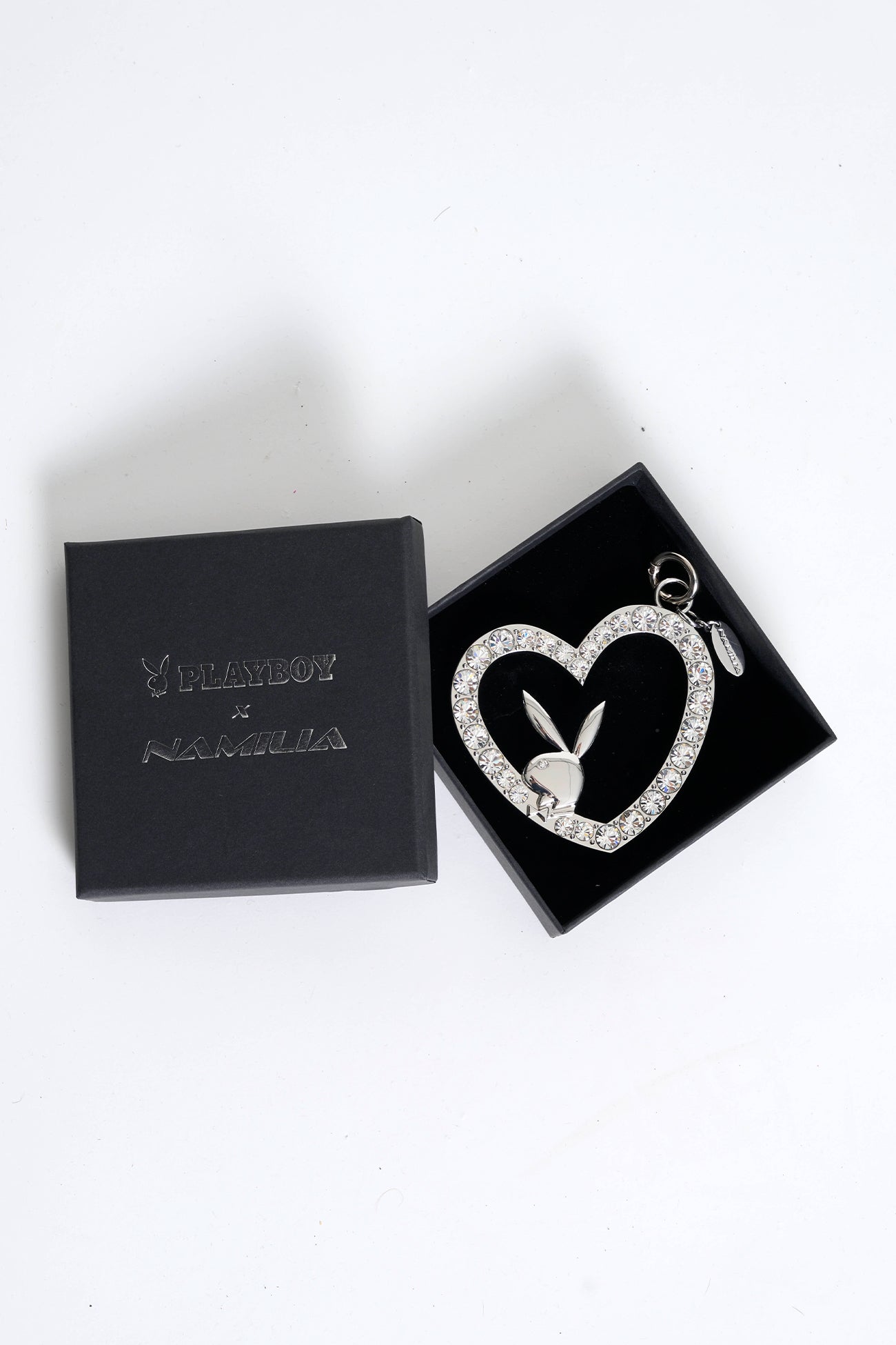 Crystal Bunny Heart Charm — view 6