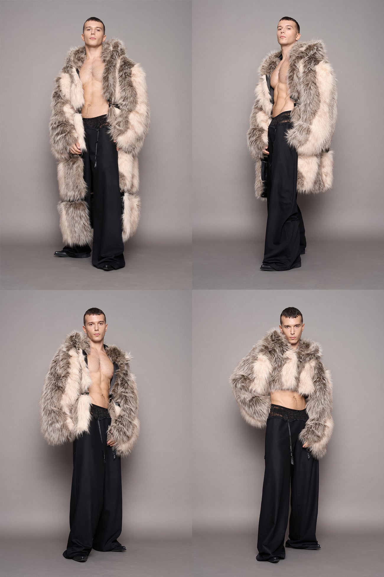 Vip Detachable Faux Fur Coat Dune — view 8