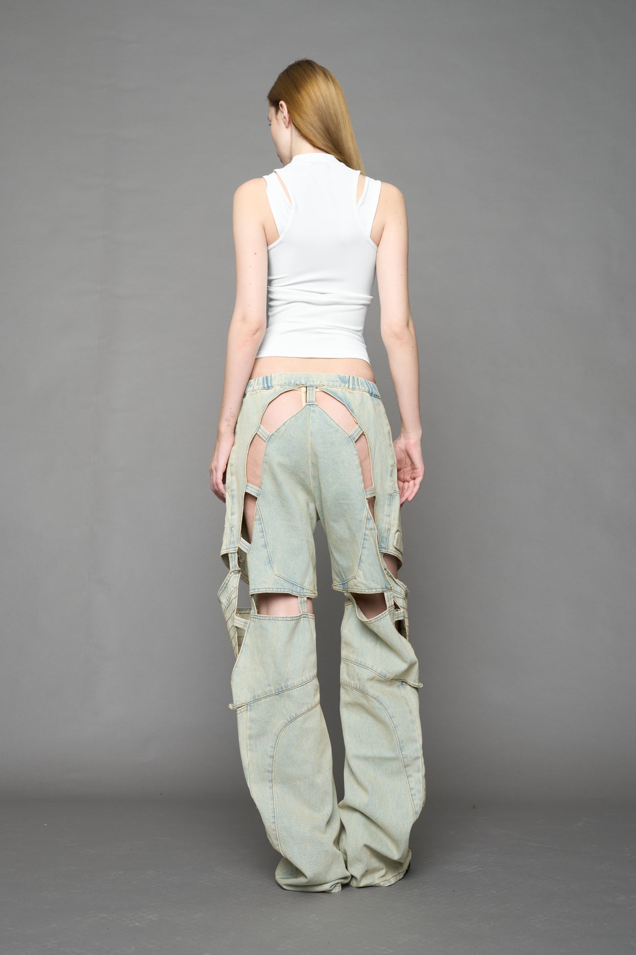Moto Denim Floating Pants — view 33