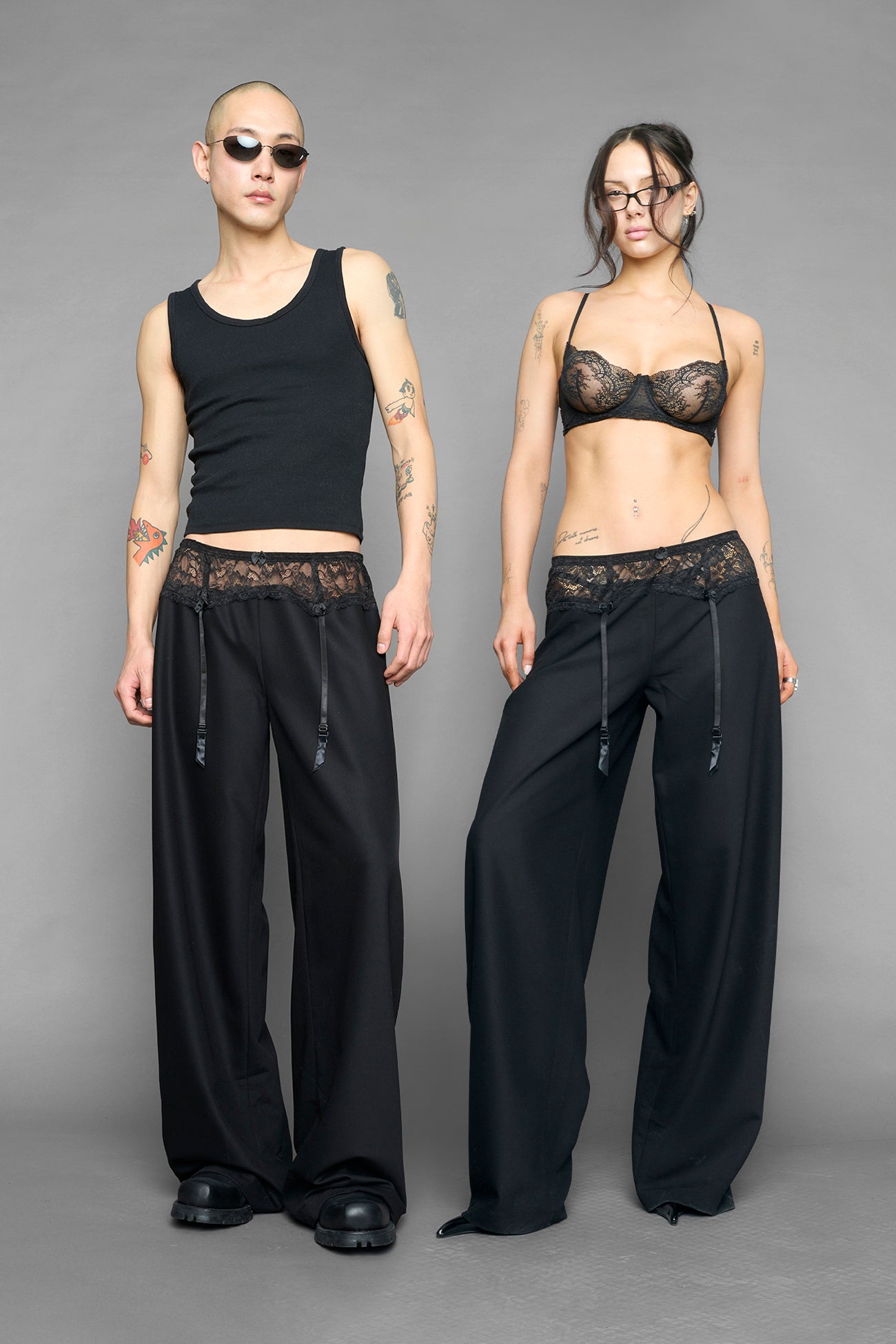 garter office pants — view 1