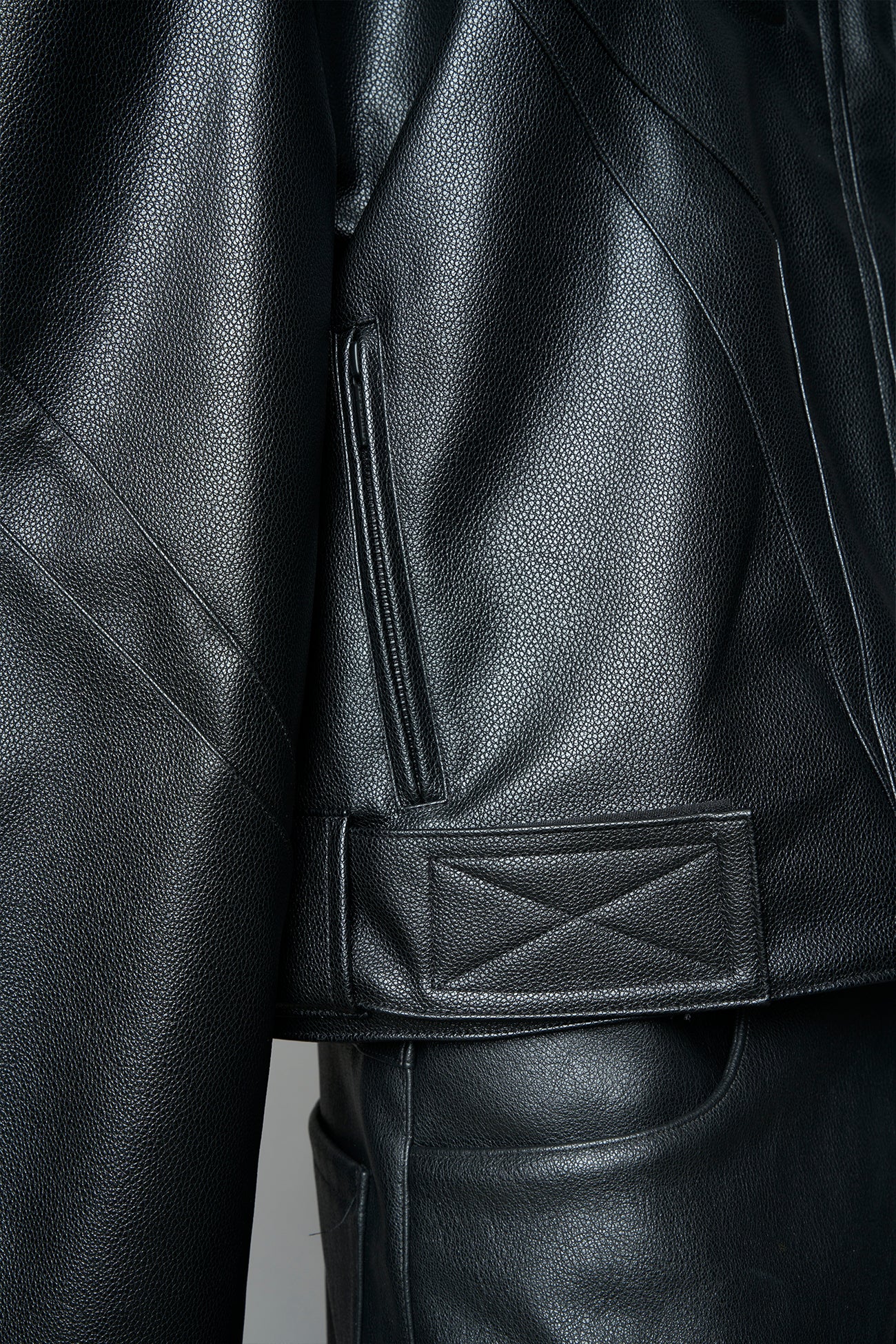 power shoulder moto jacket — view 12
