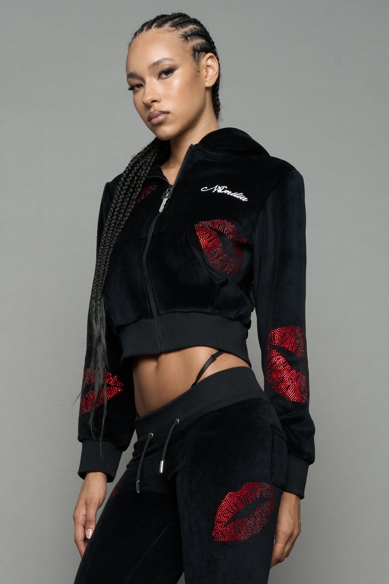 Playboy Love Velour Zip Up Jacket — view 6