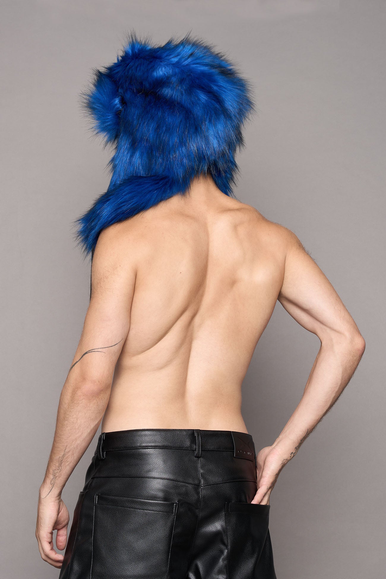 VIP Faux Fur Hat Cobalt — view 7