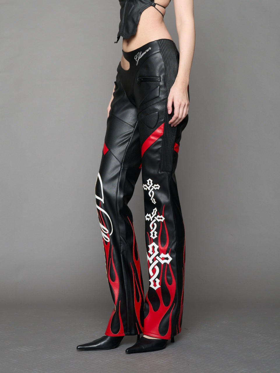 Hollywood Asymmetric Moto Trousers — view 3