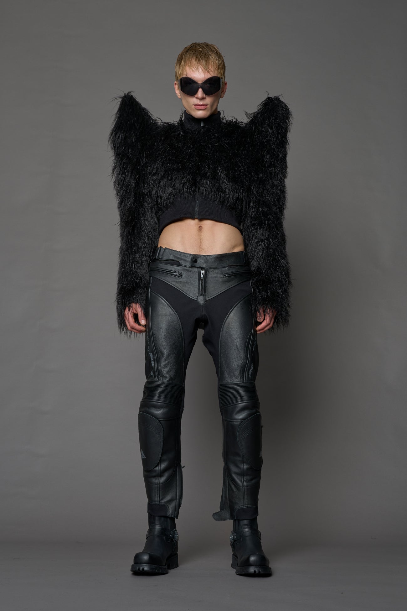 Doomsday Crop Faux Fur Jacket — view 6