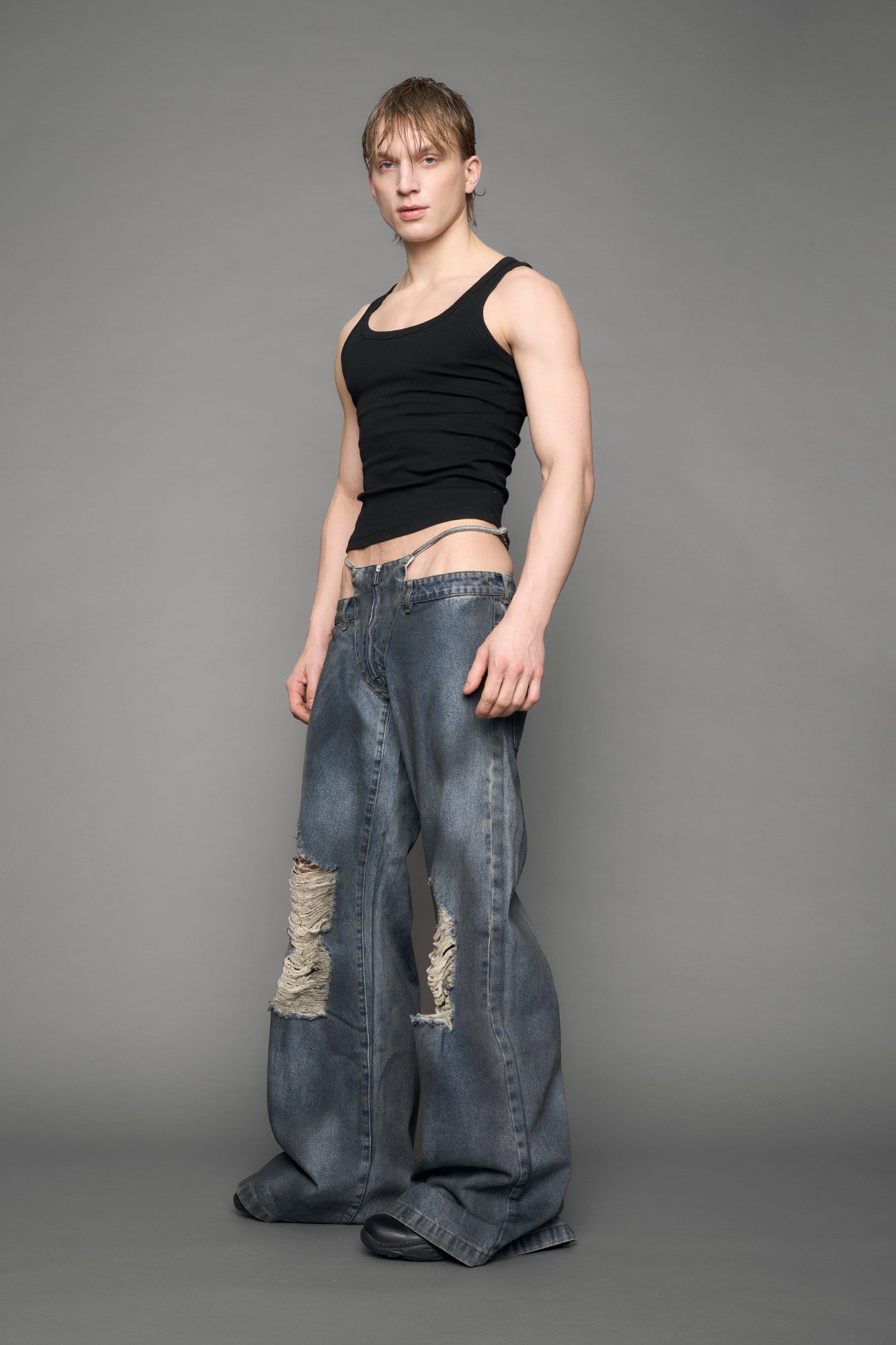 Denim Thong Pants — view 20