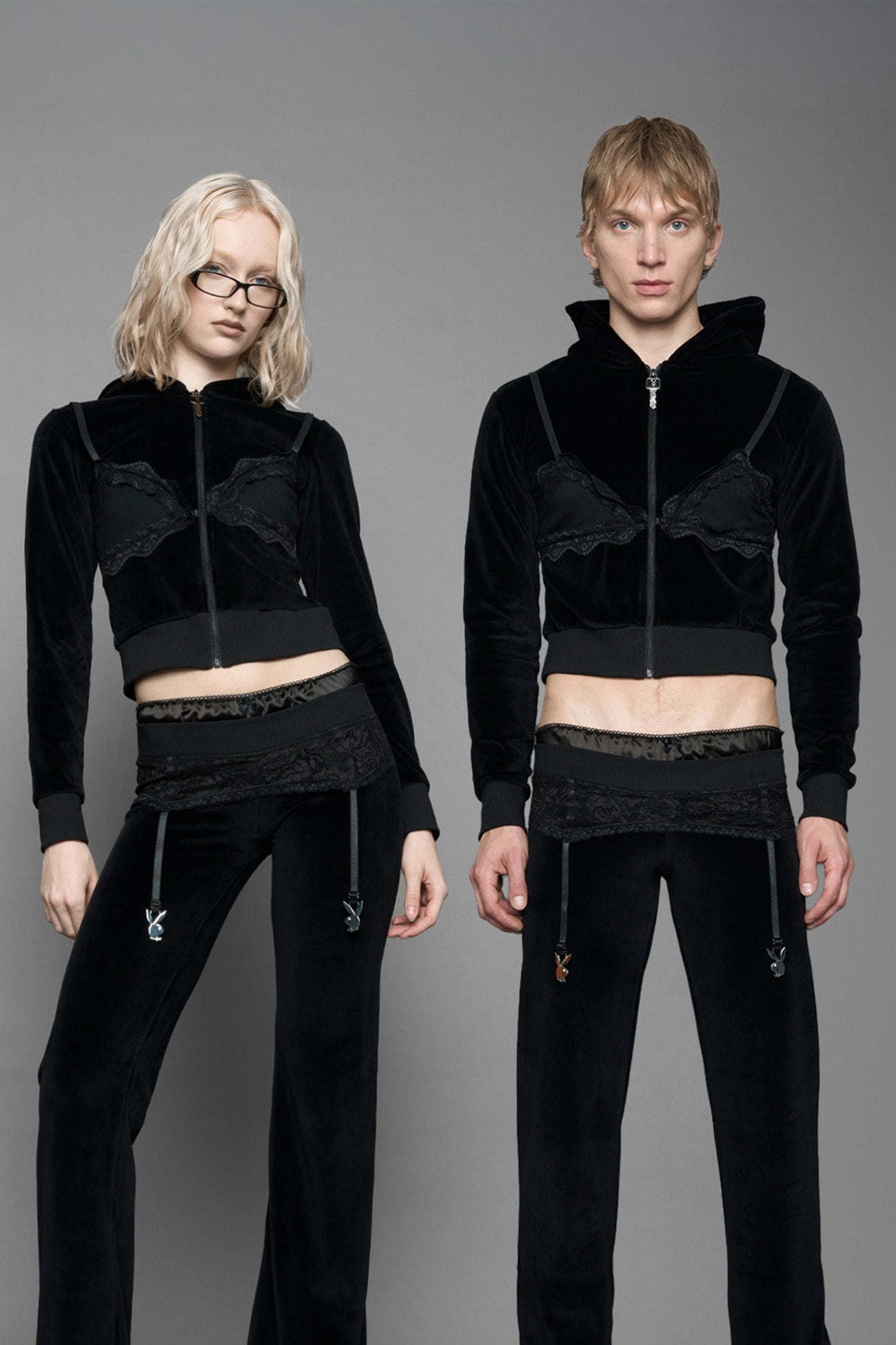 Playboy Lingerie Velour Jacket — view 1
