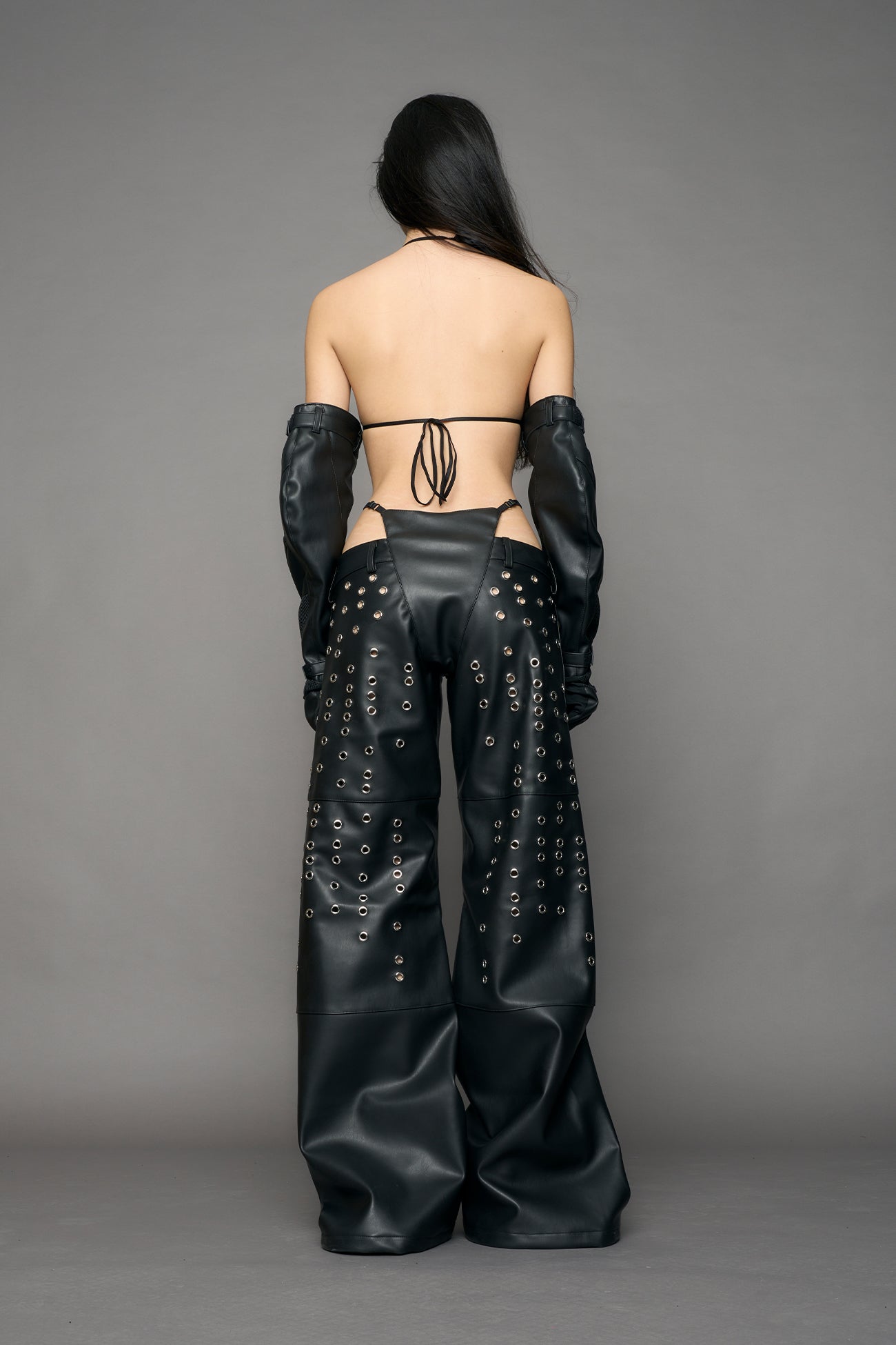 Eyelet Thong Pants — view 4