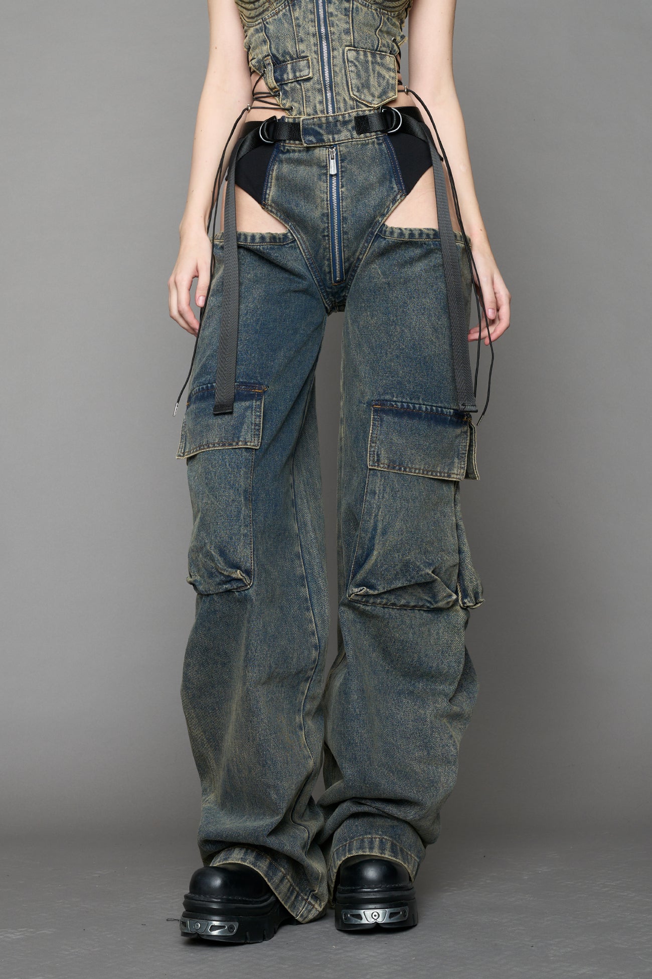 Denim Panty Trousers — view 2