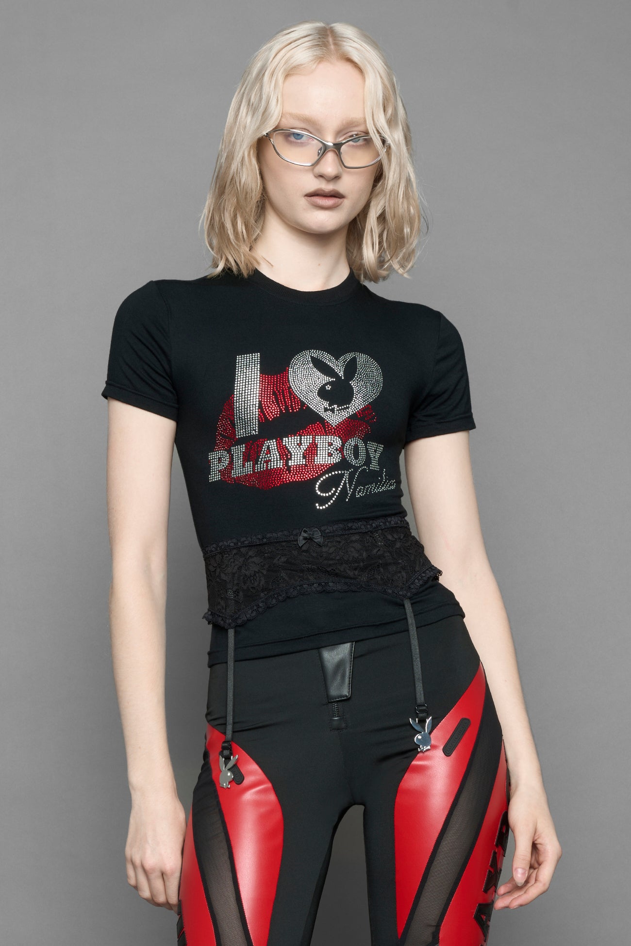 Playboy Crystal Lingerie Tee — view 2