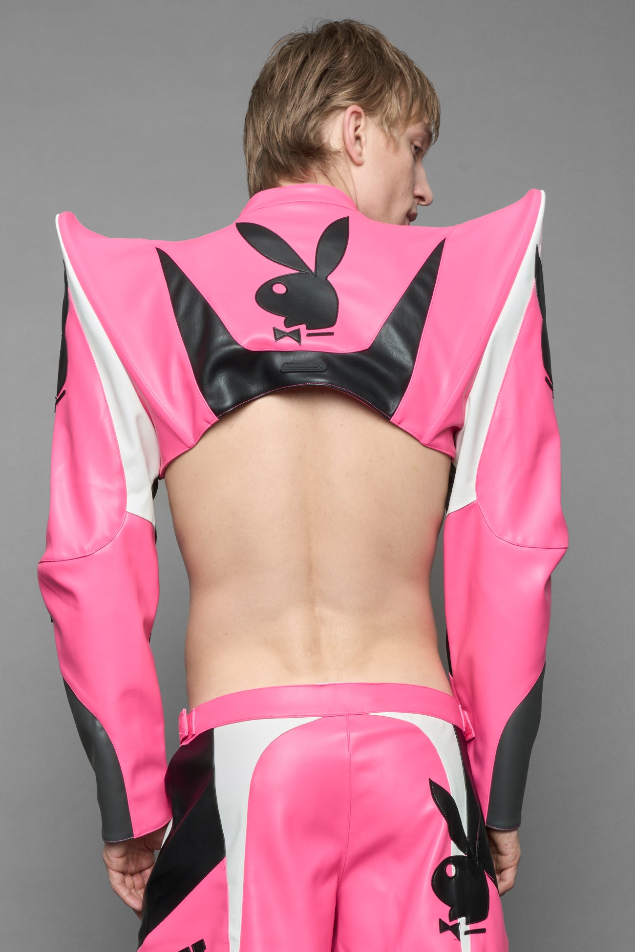 Playboy Spike Shoulder Pink Black — view 7