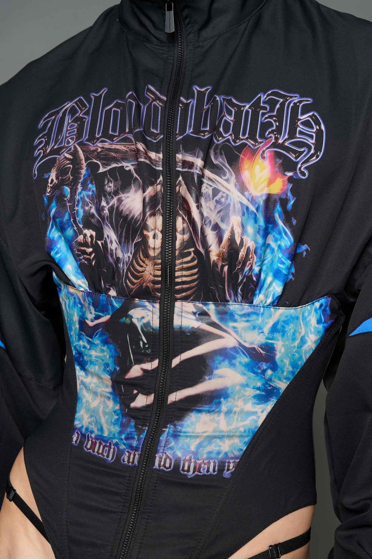 gothic artwork and "Bloodbath" slogan front print