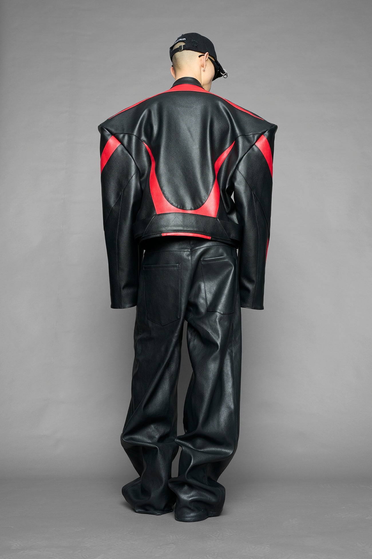 power shoulder moto jacket — view 23