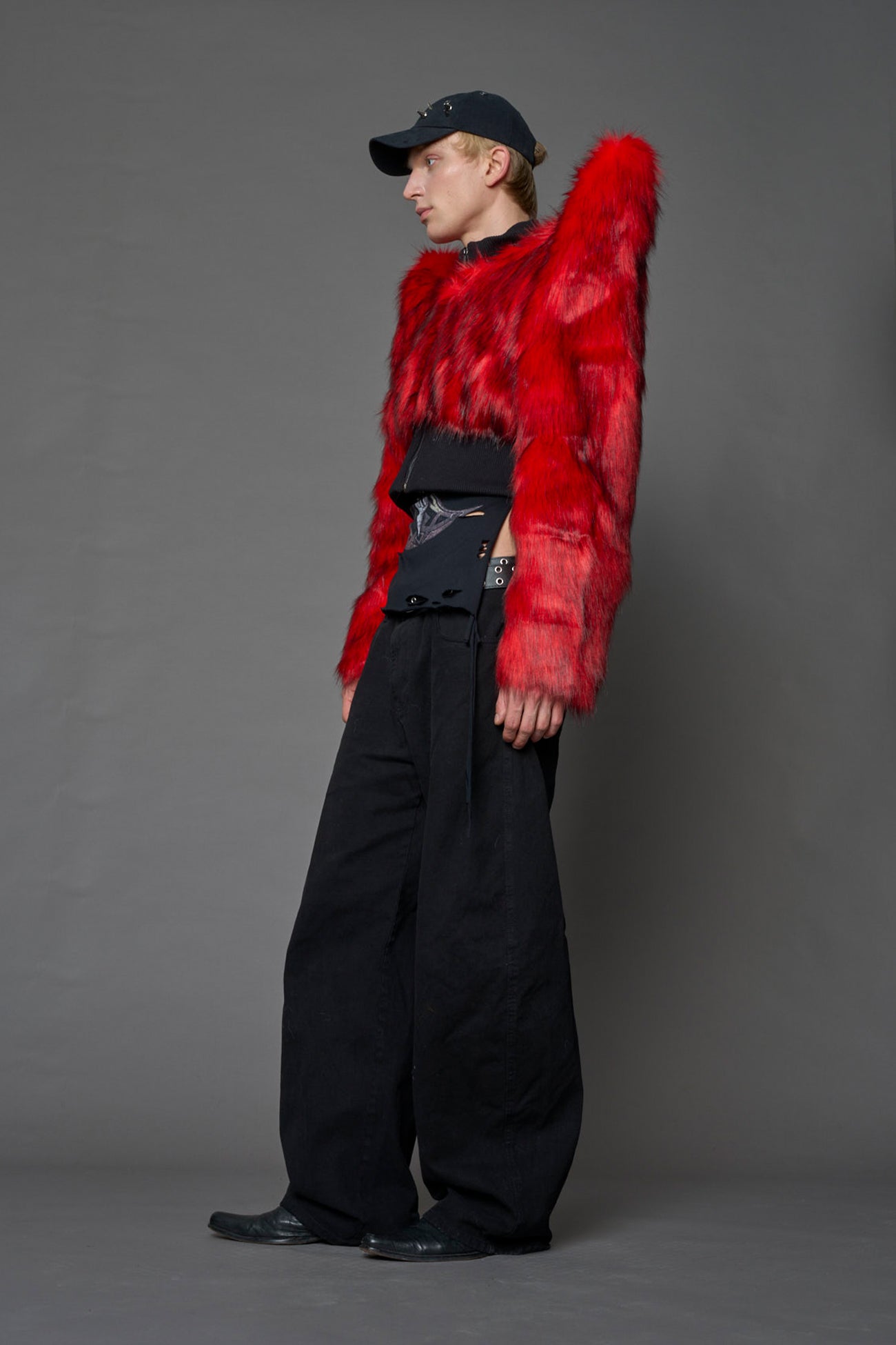 Doomsday Crop Faux Fur Jacket — view 6