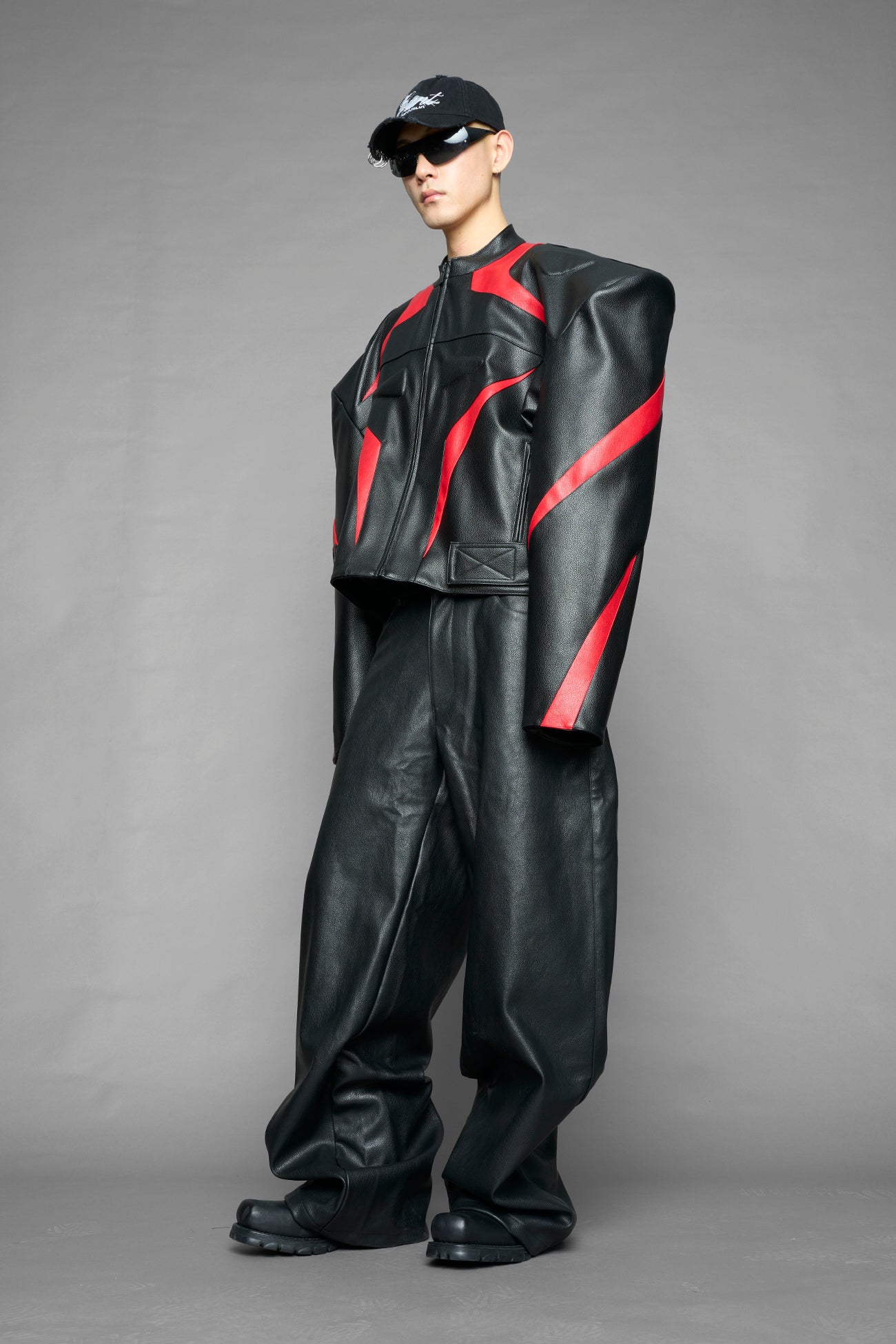 power shoulder moto jacket — view 17