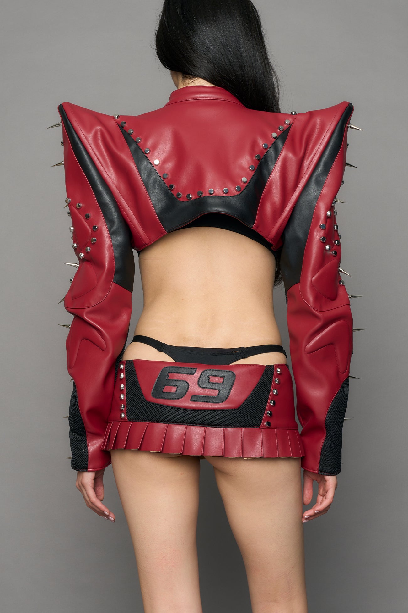 Studded Octane Moto Spike Bolero Jacket — view 4