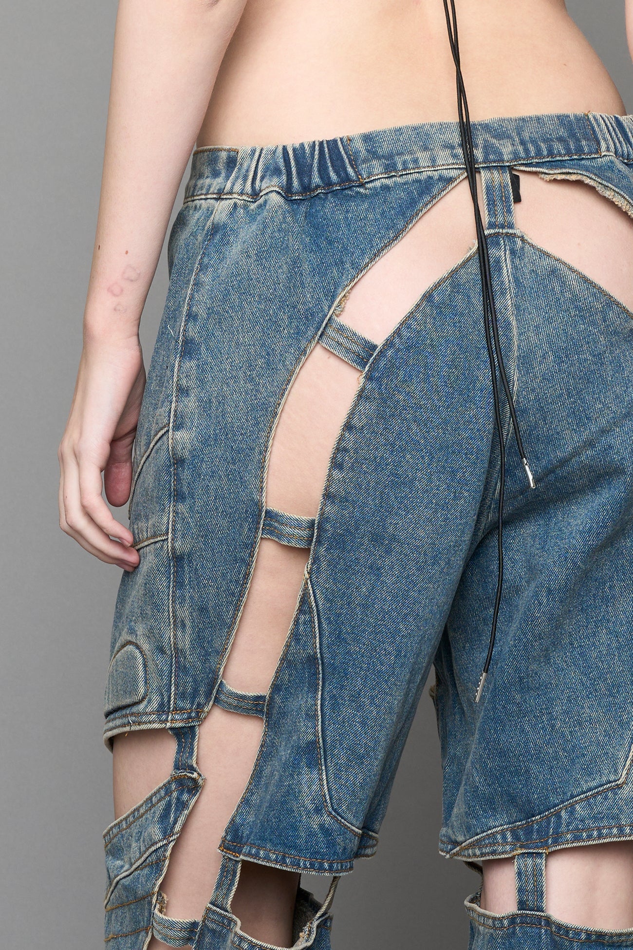 Moto Denim Floating Pants — view 16
