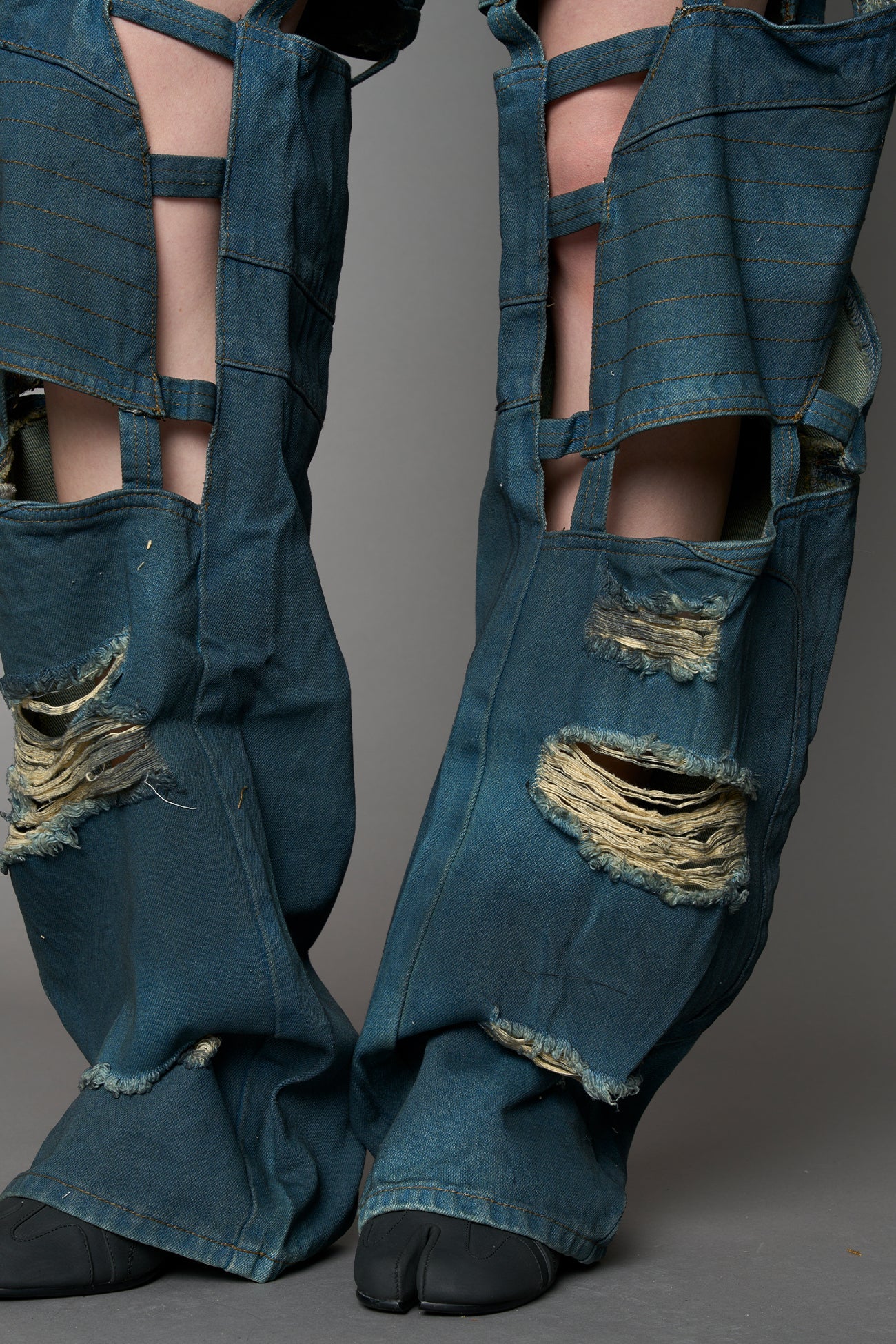Moto Denim Floating Pants — view 12