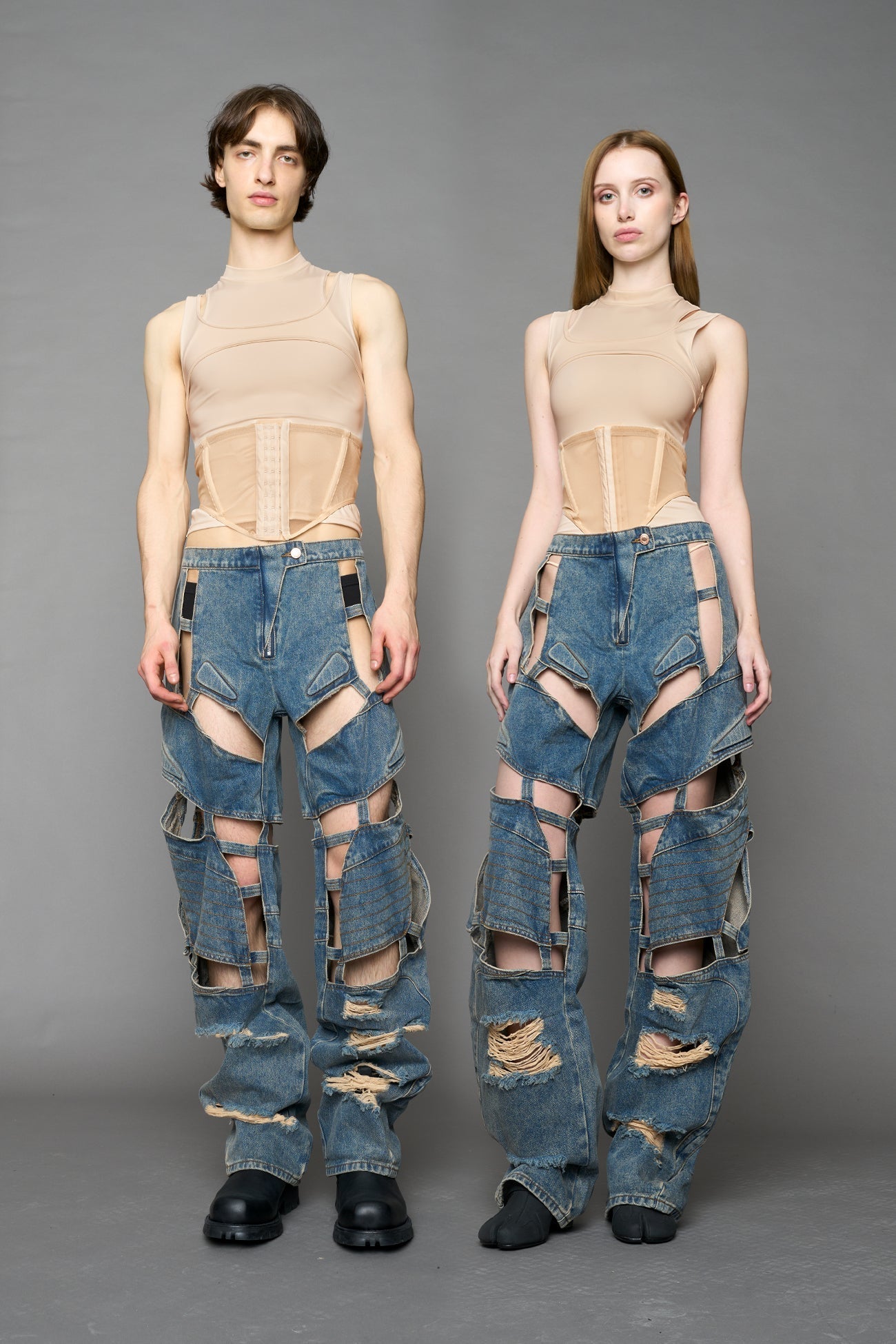 Moto Denim Floating Pants — view 9