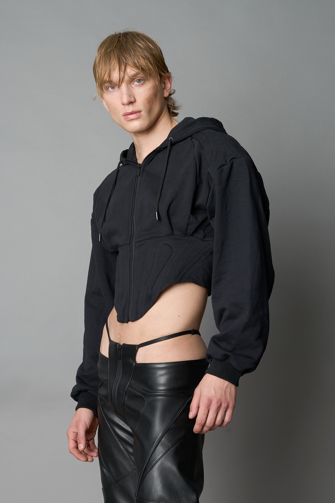 Corset Zip-Up Hoodie — view 5