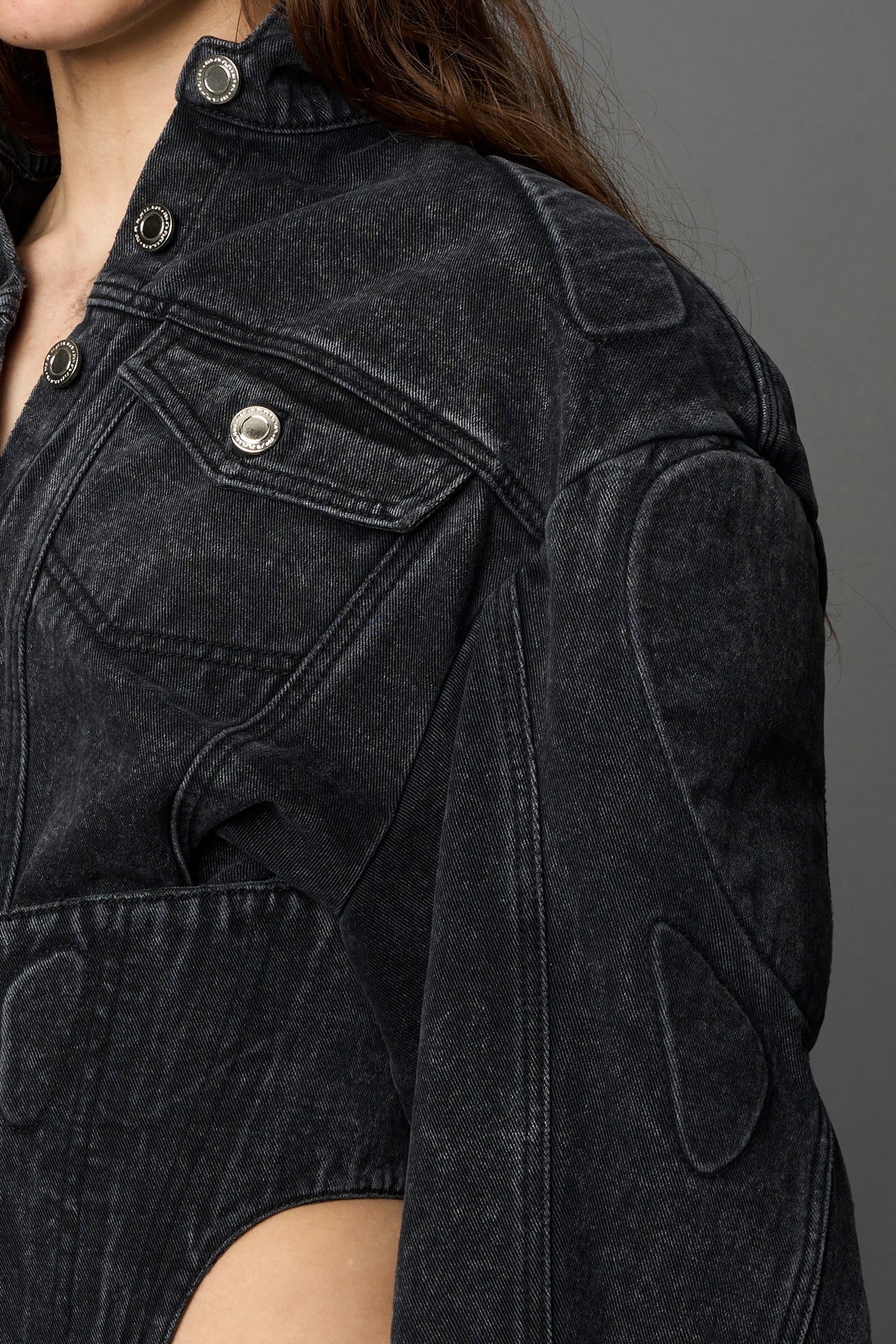 motocross inspired panelling and washed seams
