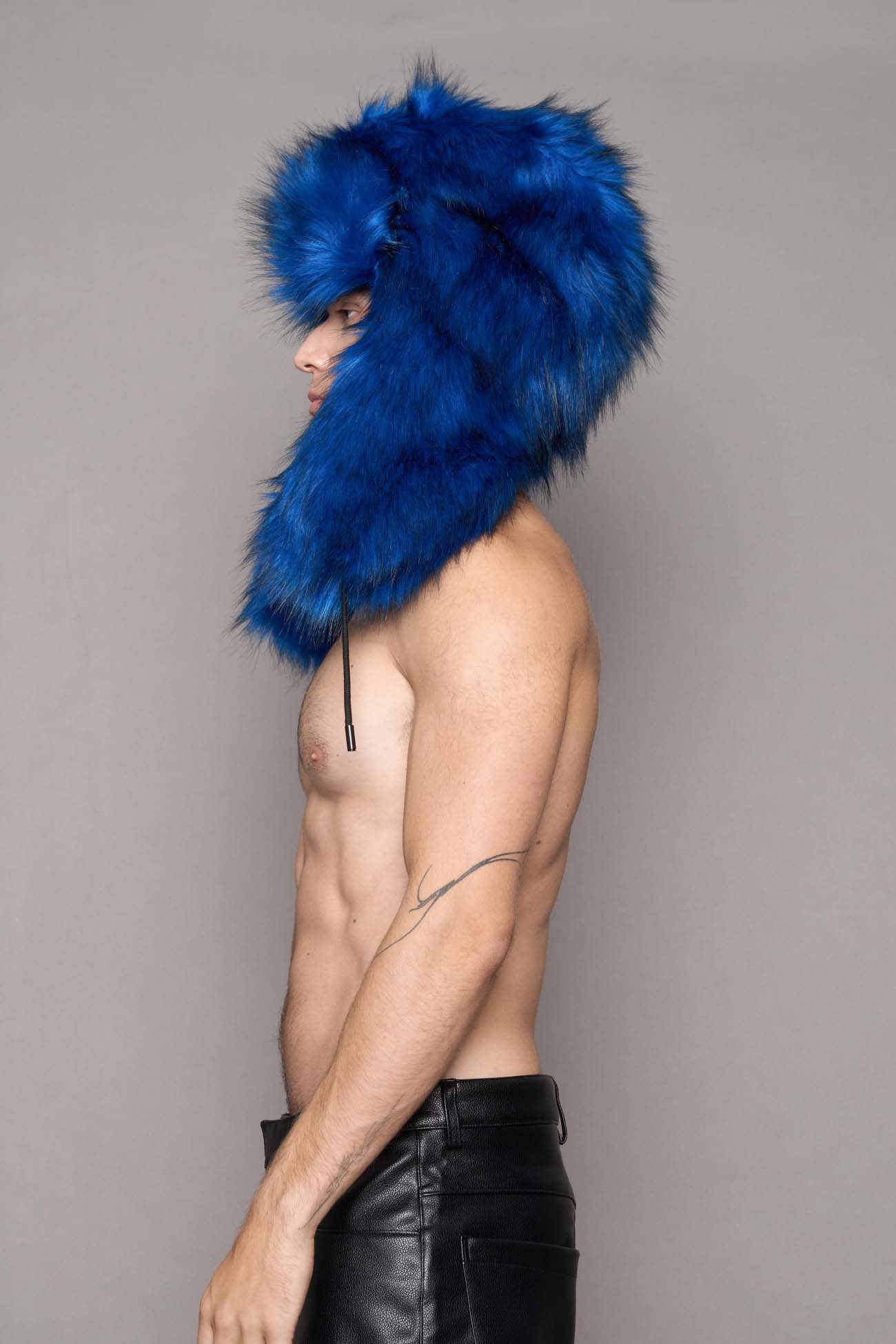 VIP Faux Fur Hat Cobalt — view 6
