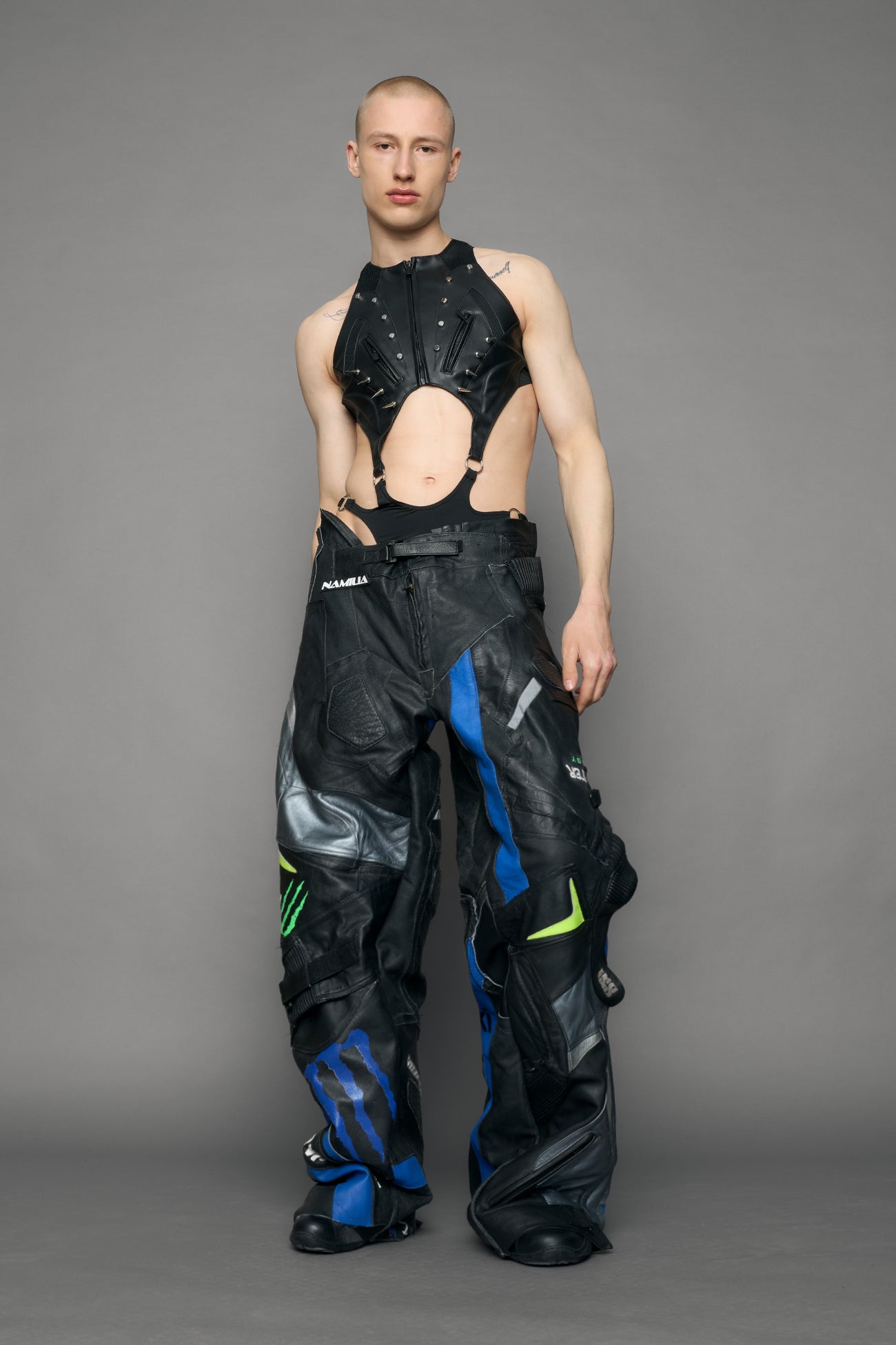 Studded Octane Moto Body Pouch Panty — view 3
