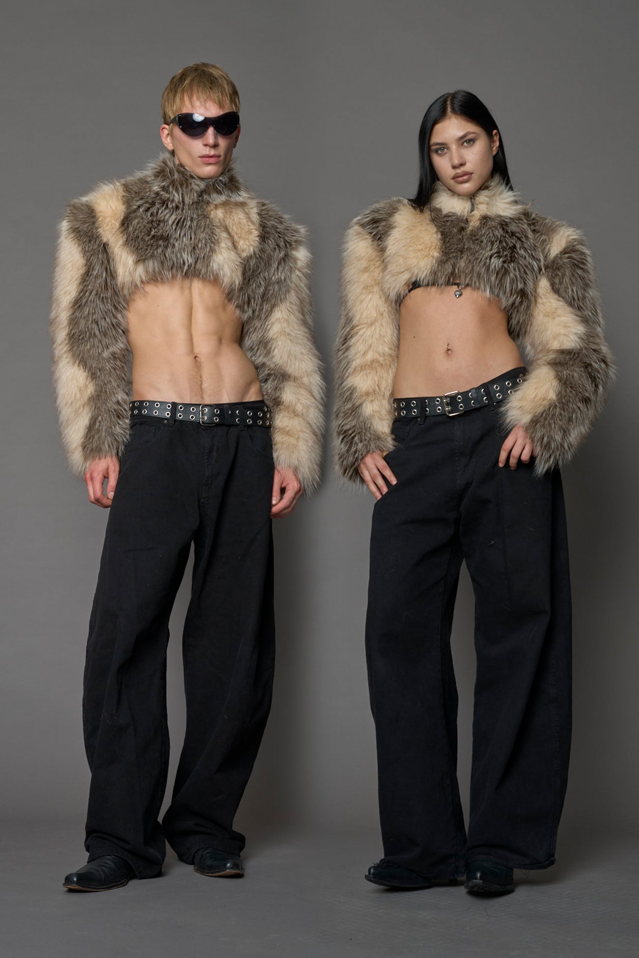 Diva Faux Fur Bolero Dune — view 7