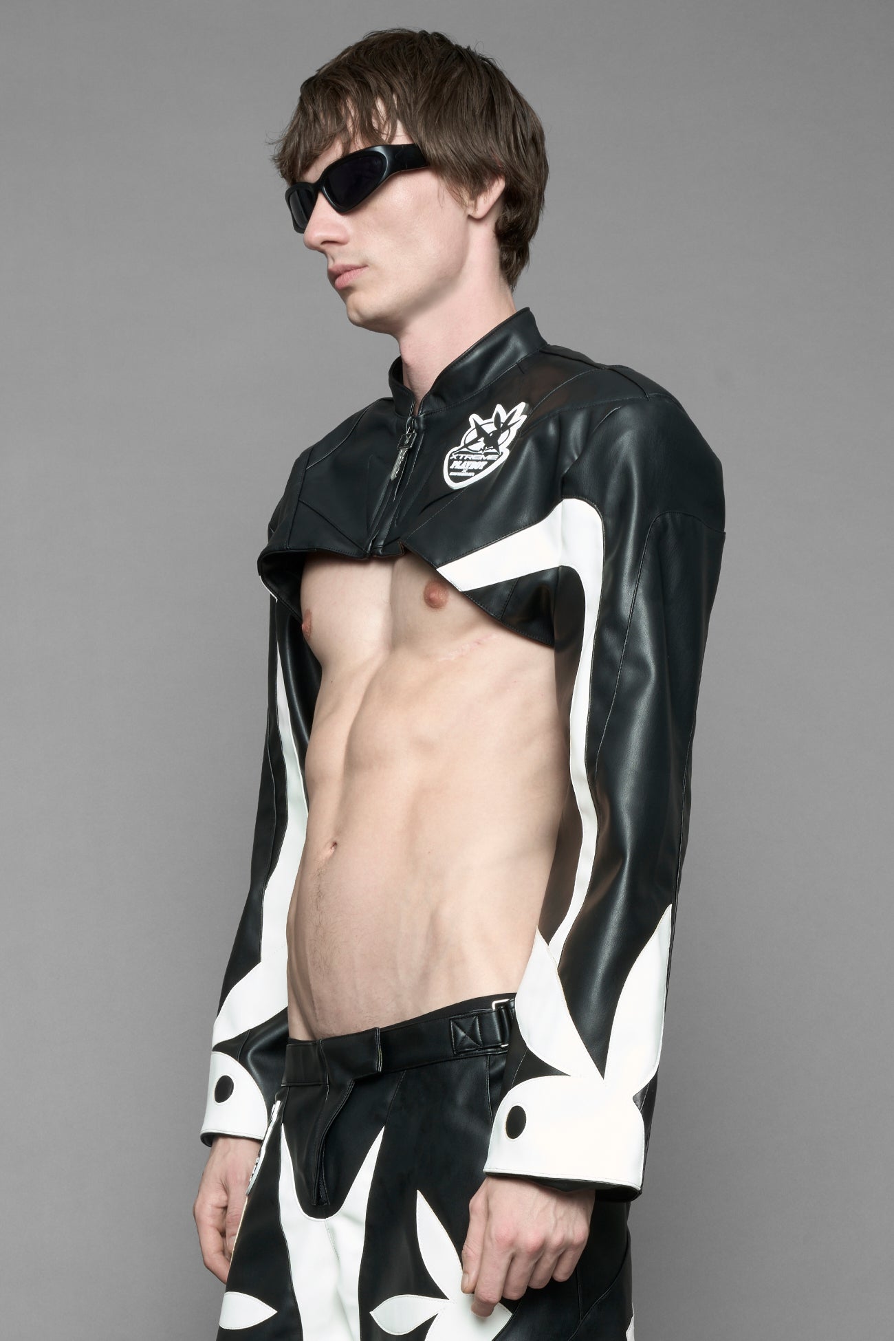 Playboy Moto Bolero Jacket Black — view 7