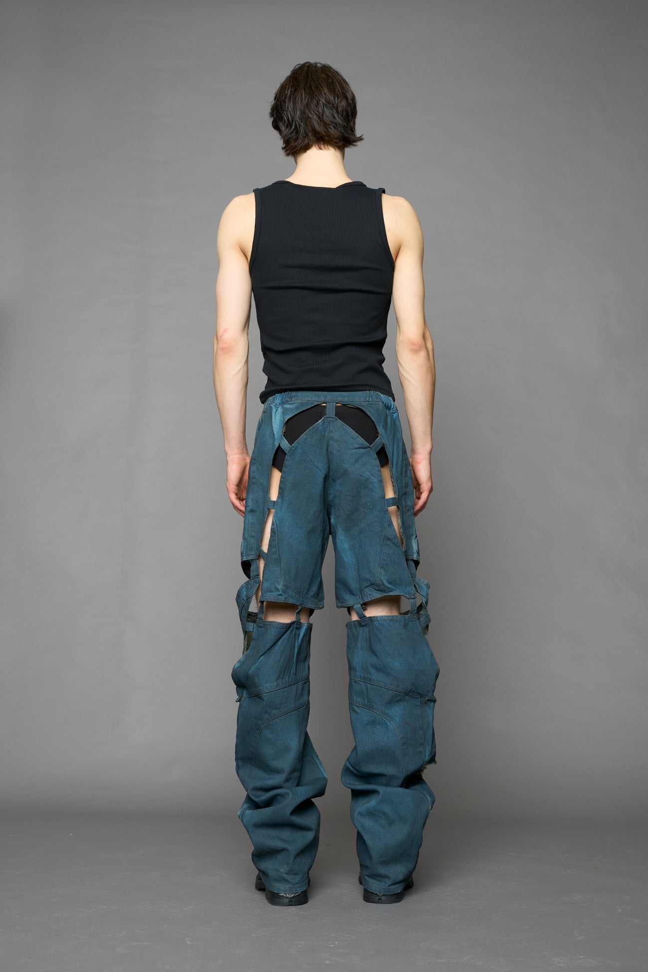 Moto Denim Floating Pants — view 30