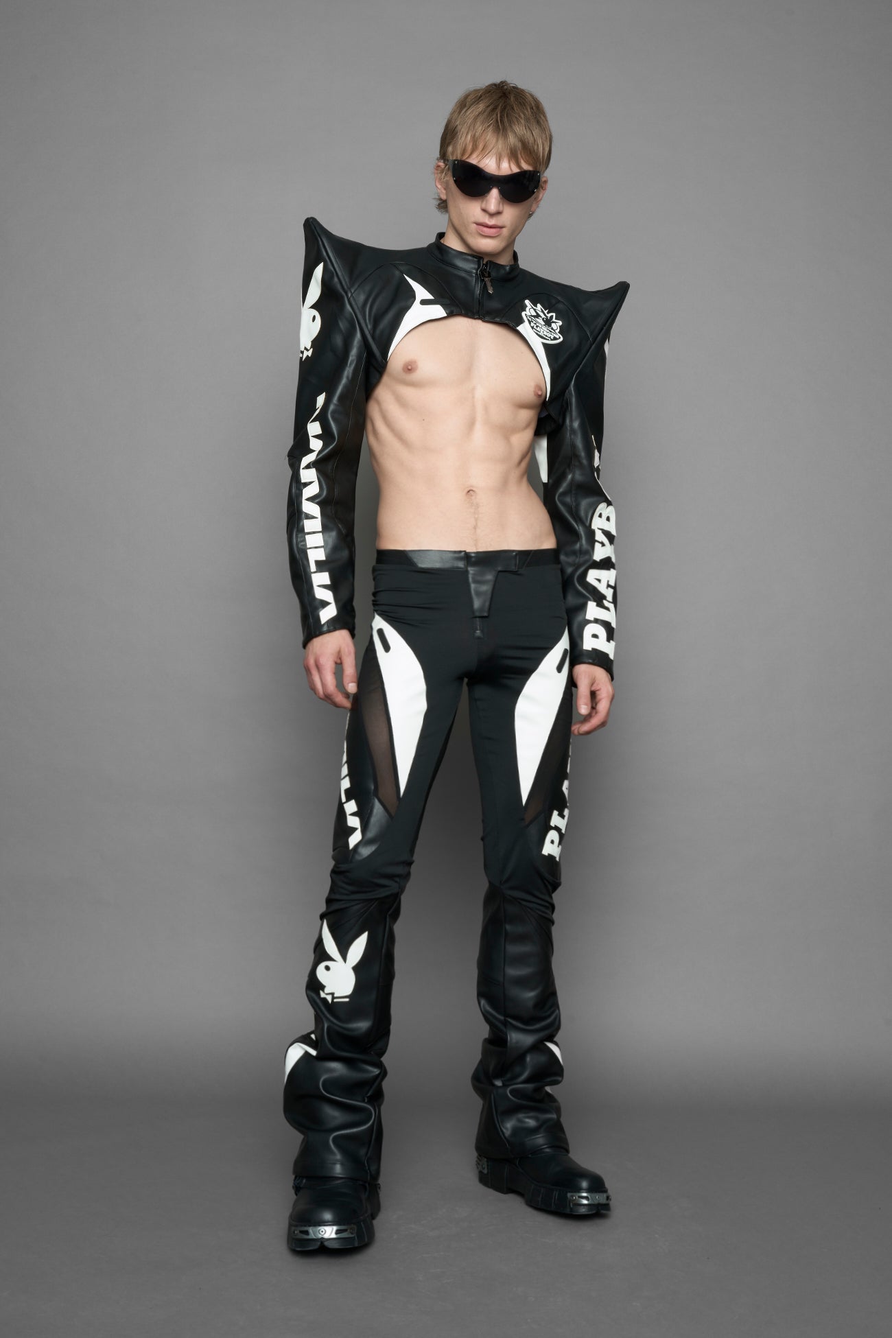 Playboy Spike Shoulder Bolero Black — view 5