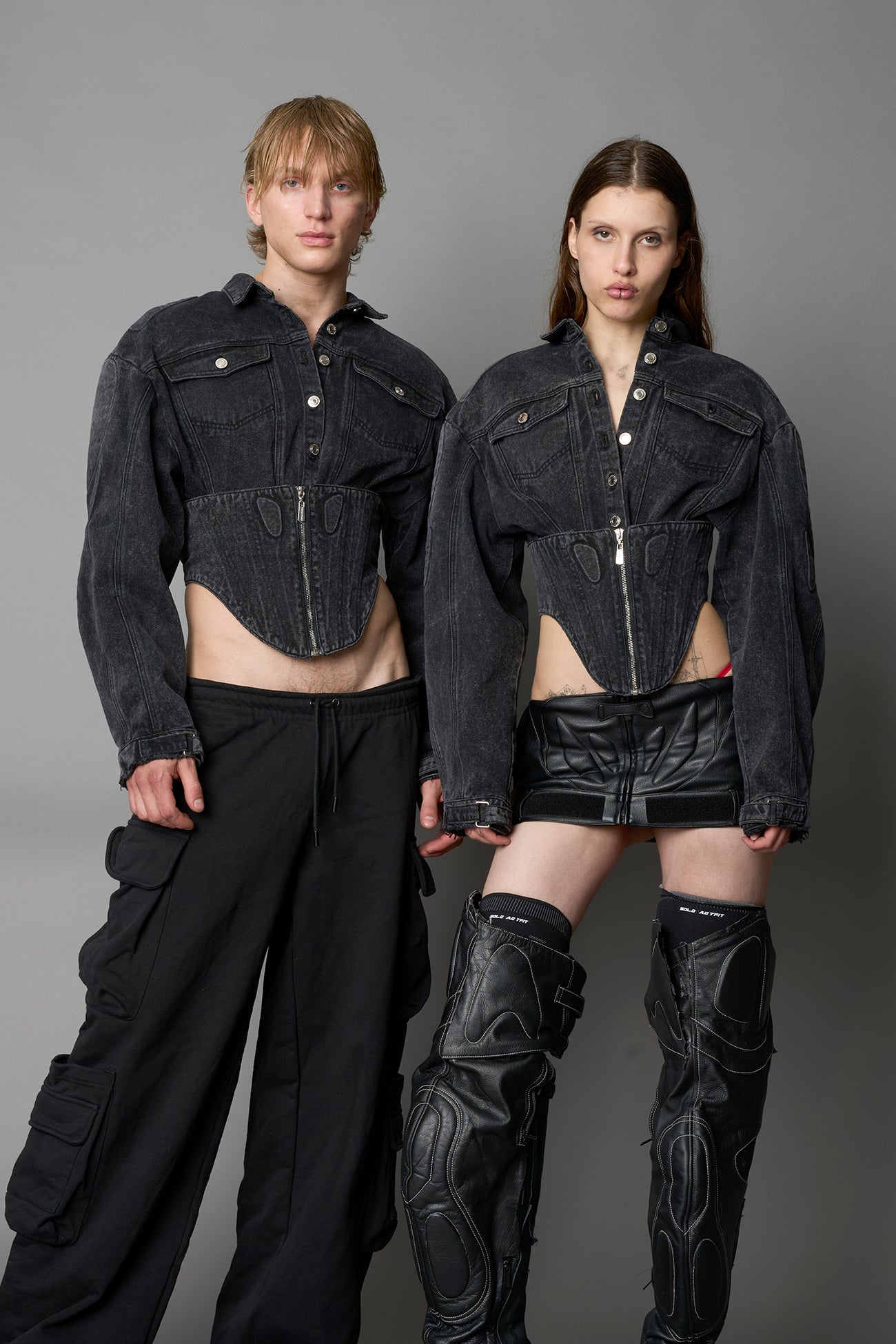 XTC Denim Corset Jacket — view 1