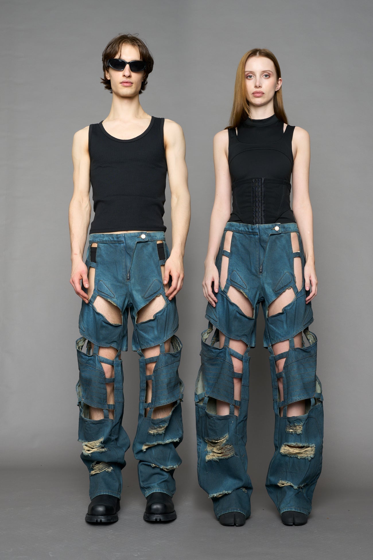 Moto Denim Floating Pants — view 8