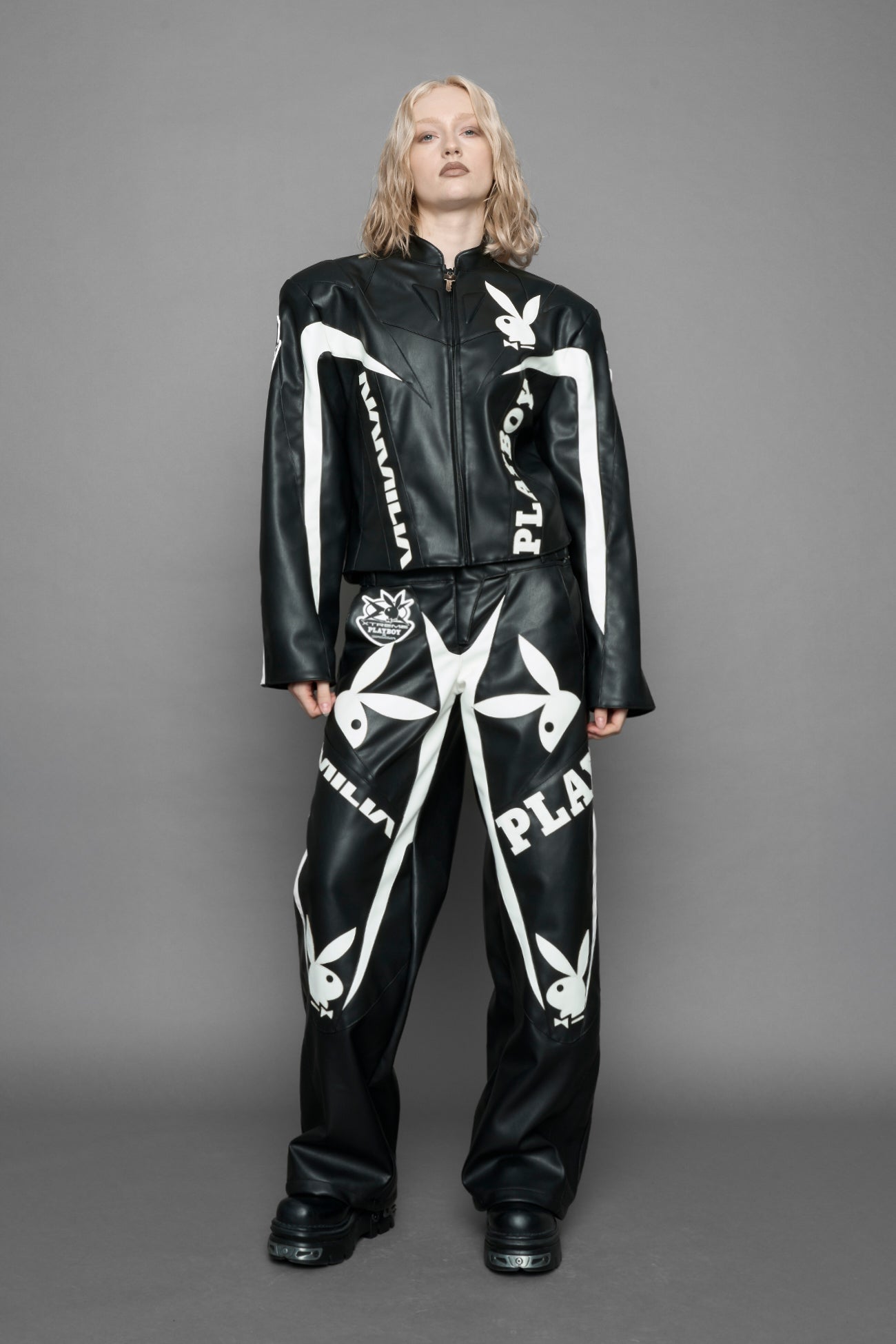 Playboy Moto Jacket Black — view 2