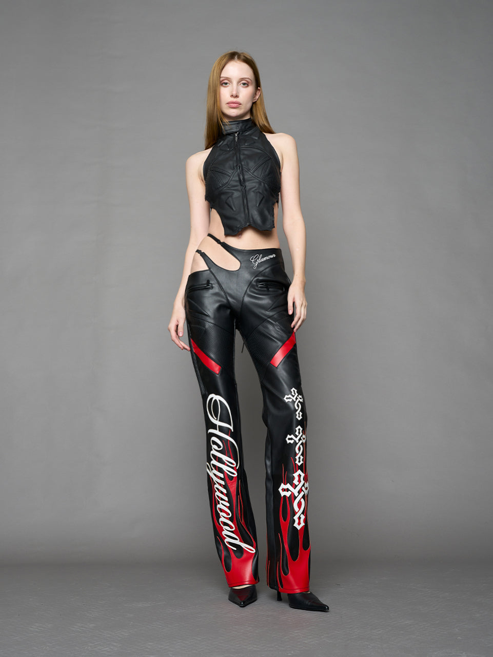 Hollywood Asymmetric Moto Trousers — view 2
