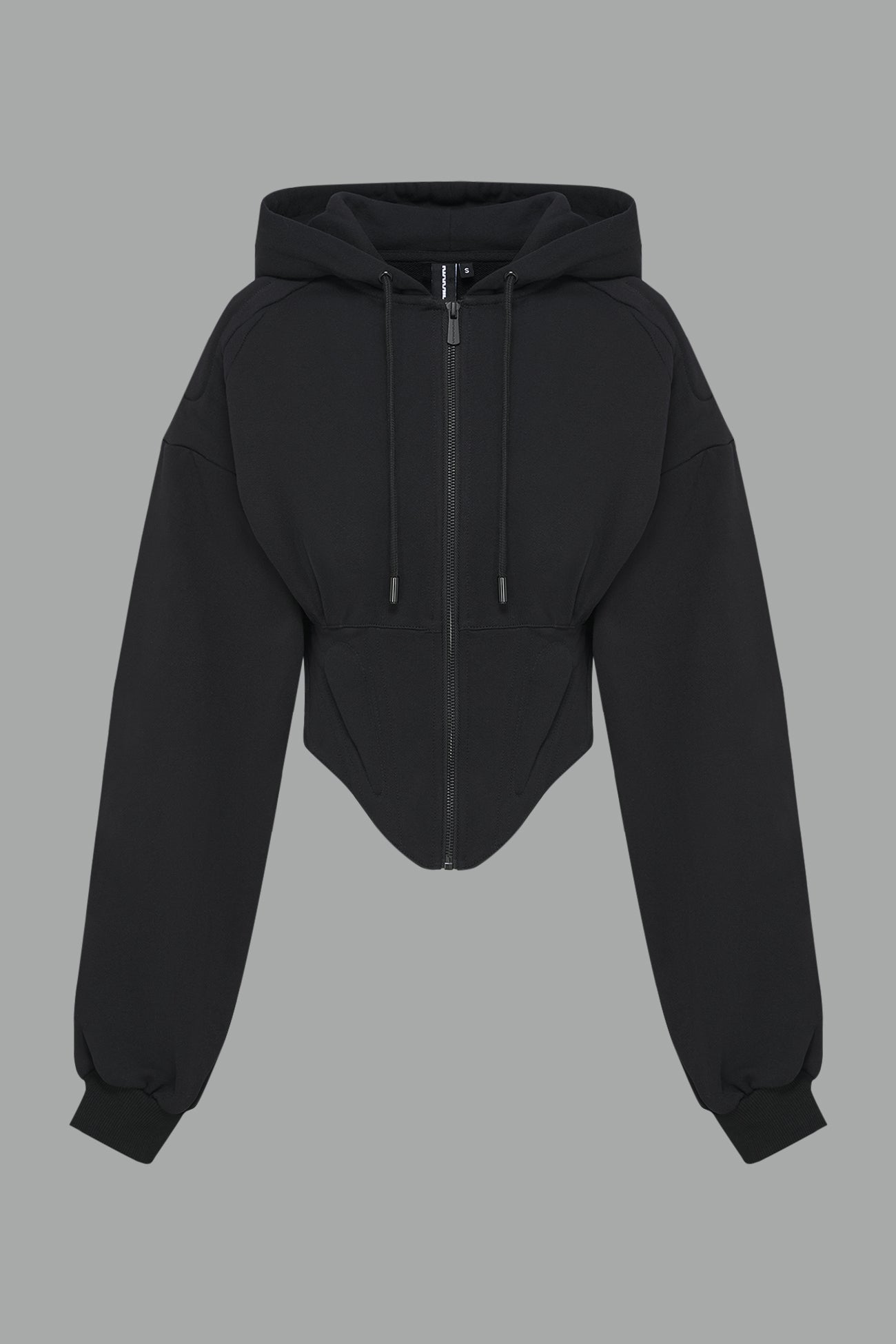 Sweat Corset Zip Hoodie — view 4