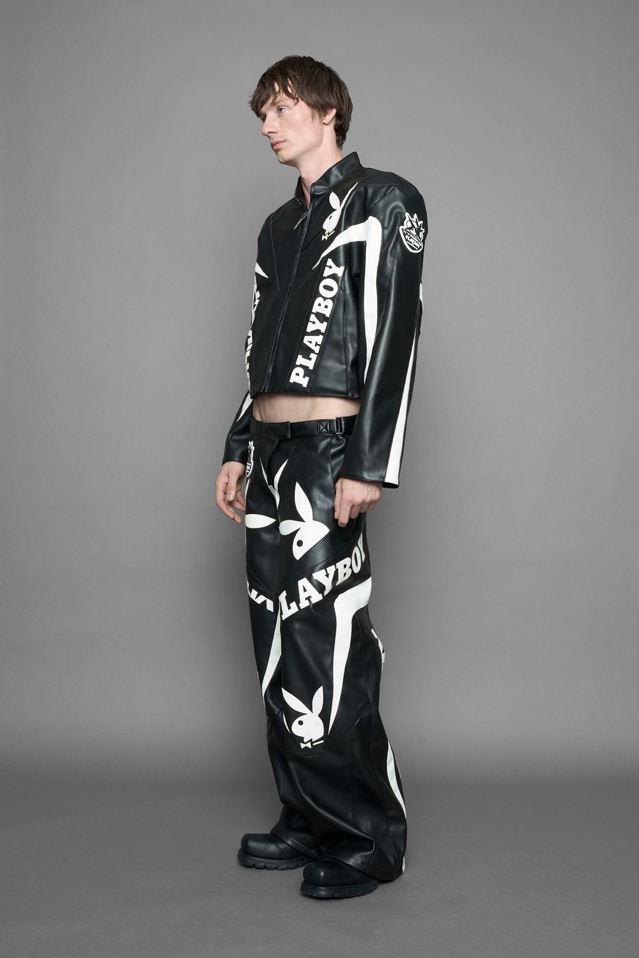 Playboy Moto Pants Black — view 6