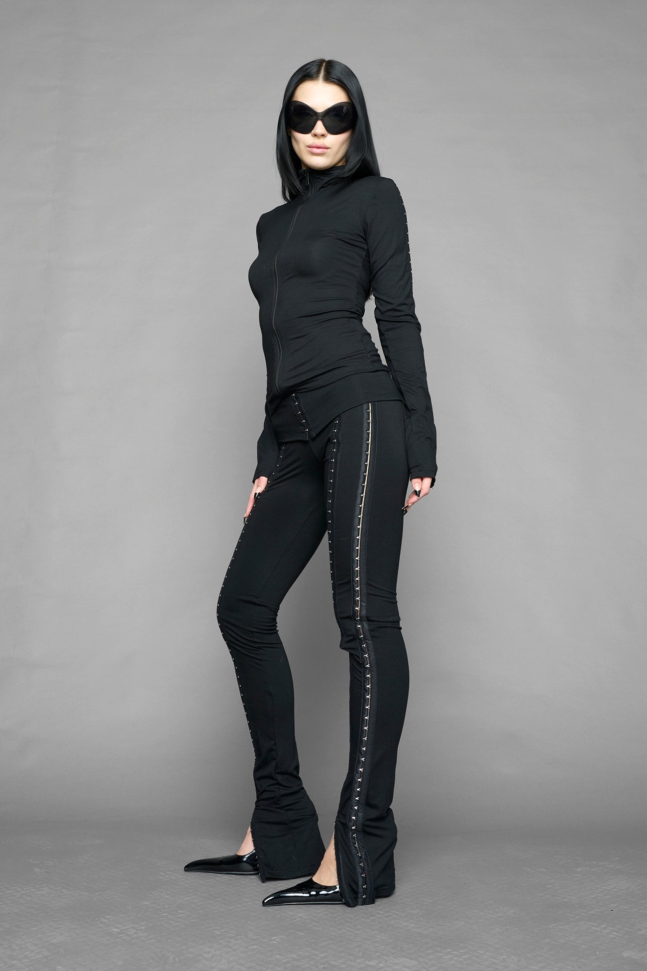 darling hook tape zip up jacket — view 3
