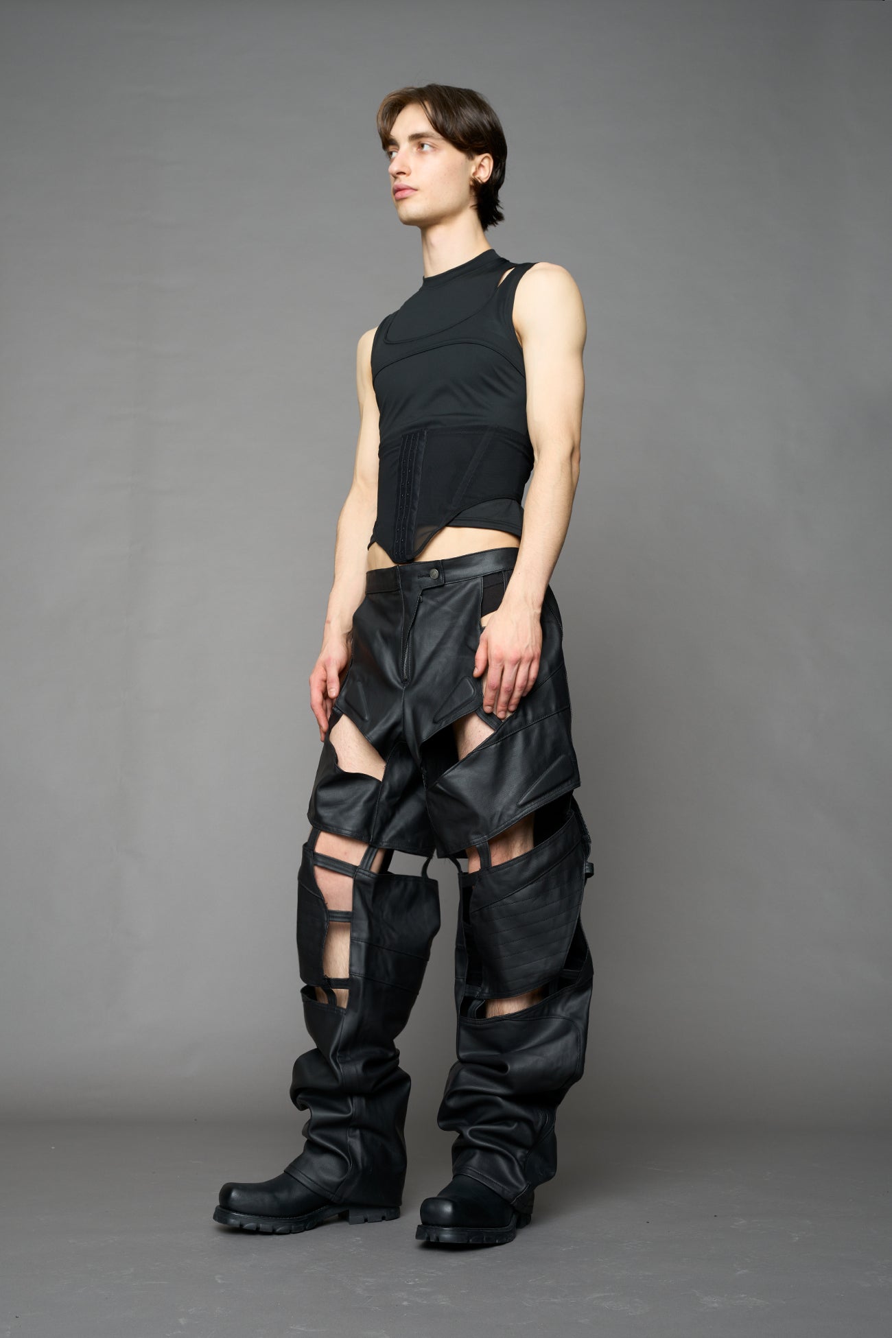 Moto Denim Floating Pants — view 46