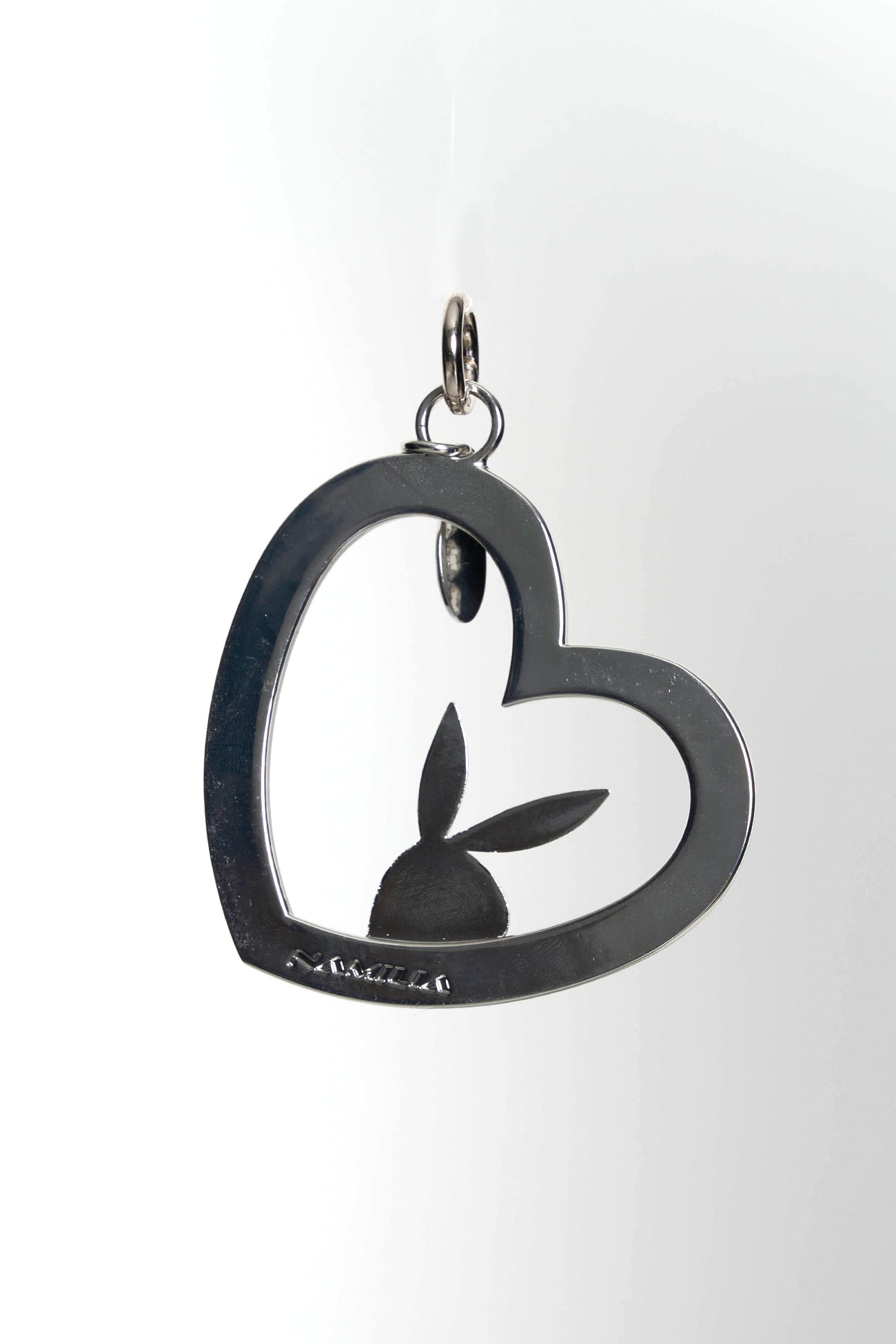 Crystal Bunny Heart Charm — view 5