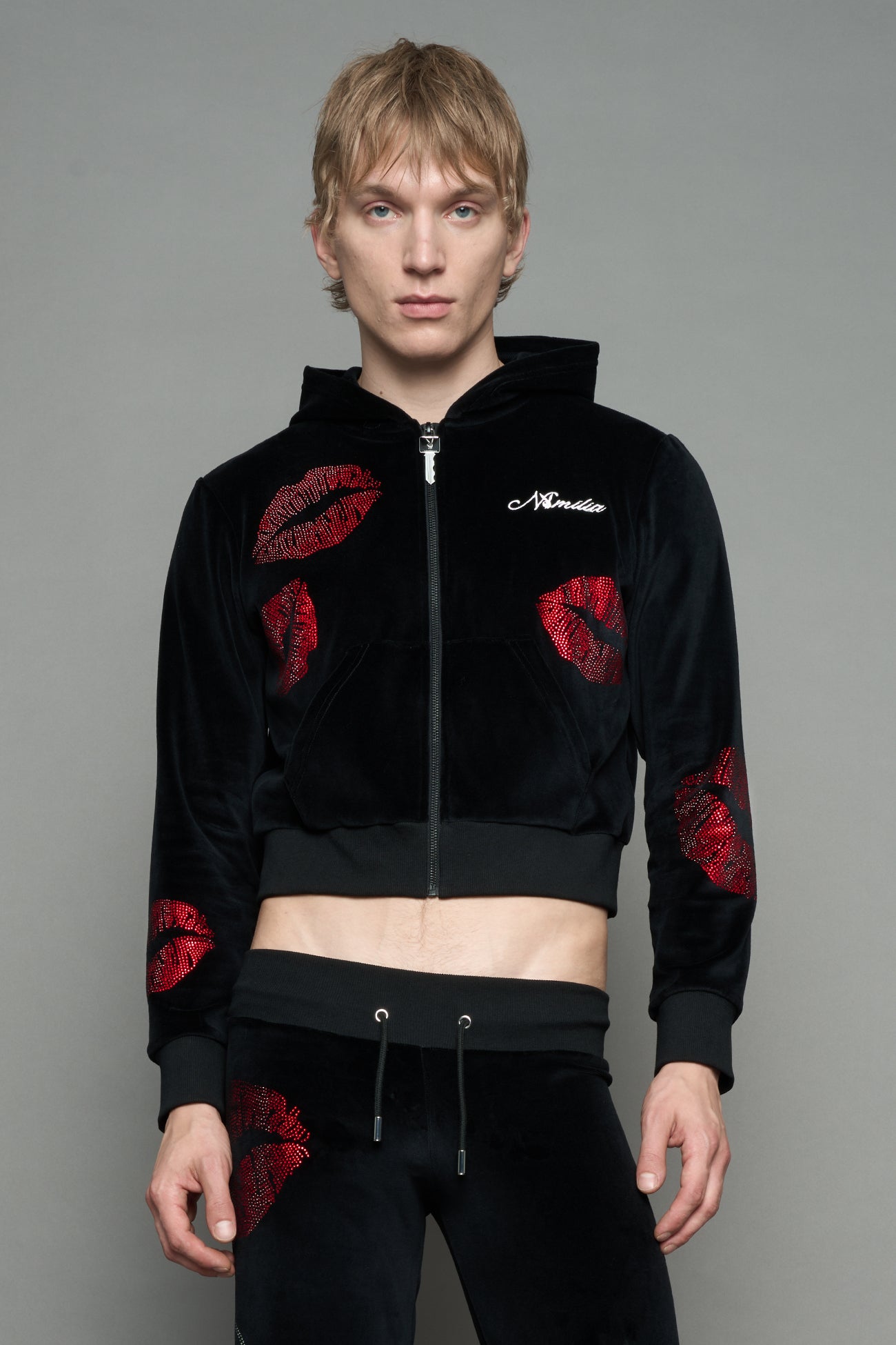 Playboy Love Velour Zip Up Jacket — view 9