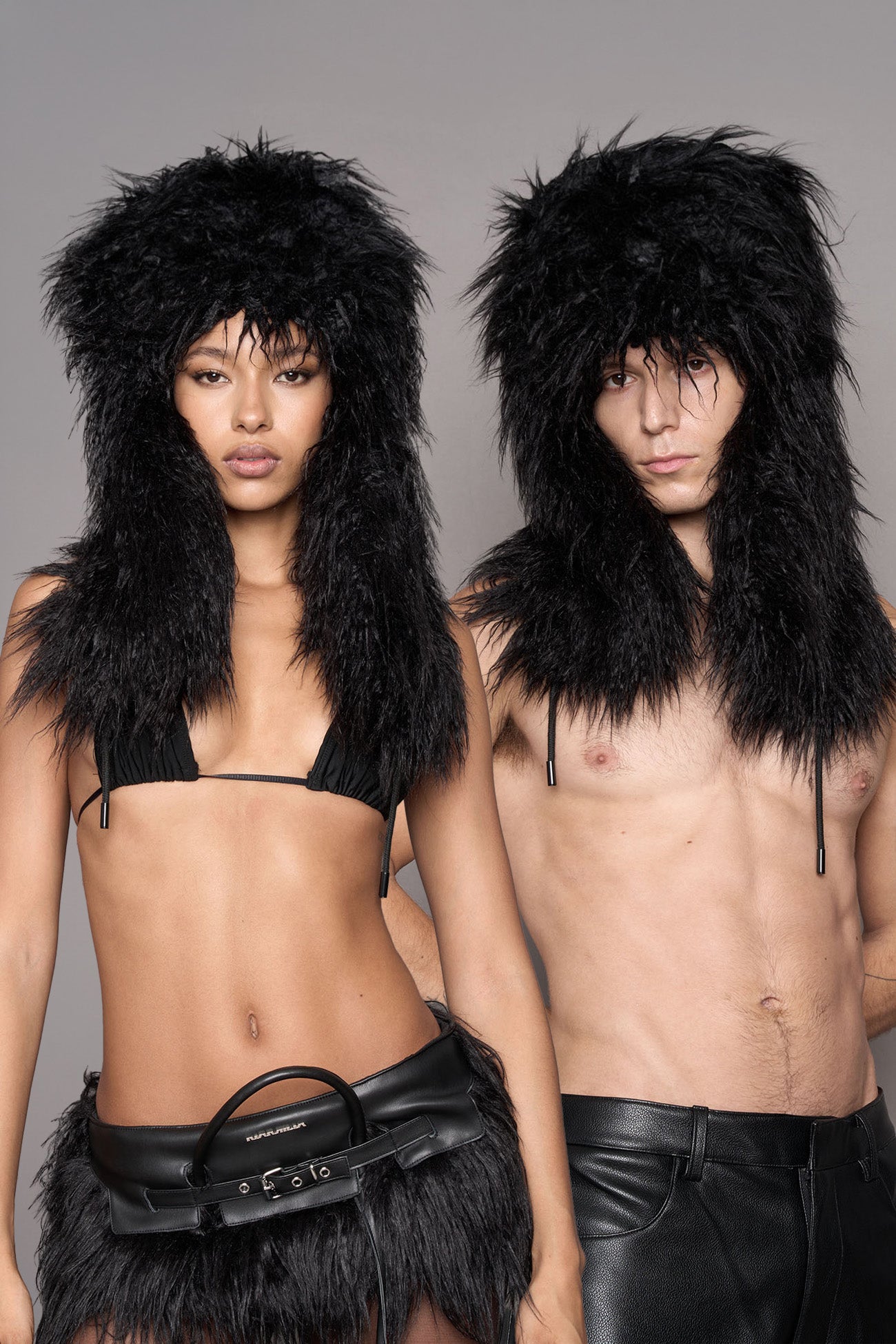Vip Faux Fur Hat Black — view 1
