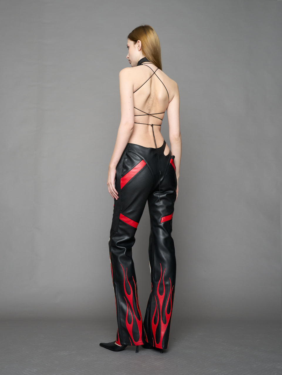 Hollywood Asymmetric Moto Trousers — view 4