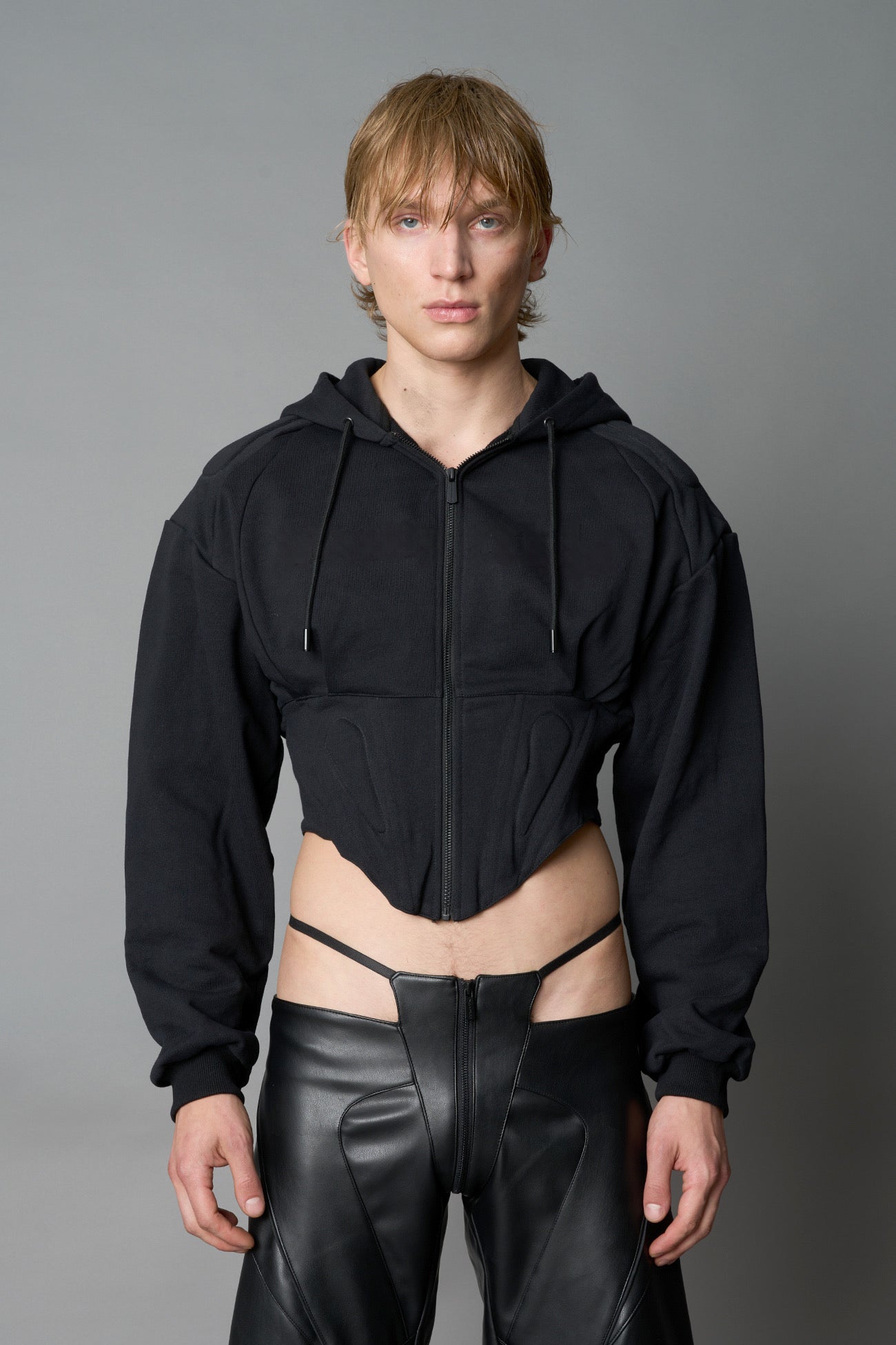 Corset Zip-Up Hoodie — view 4