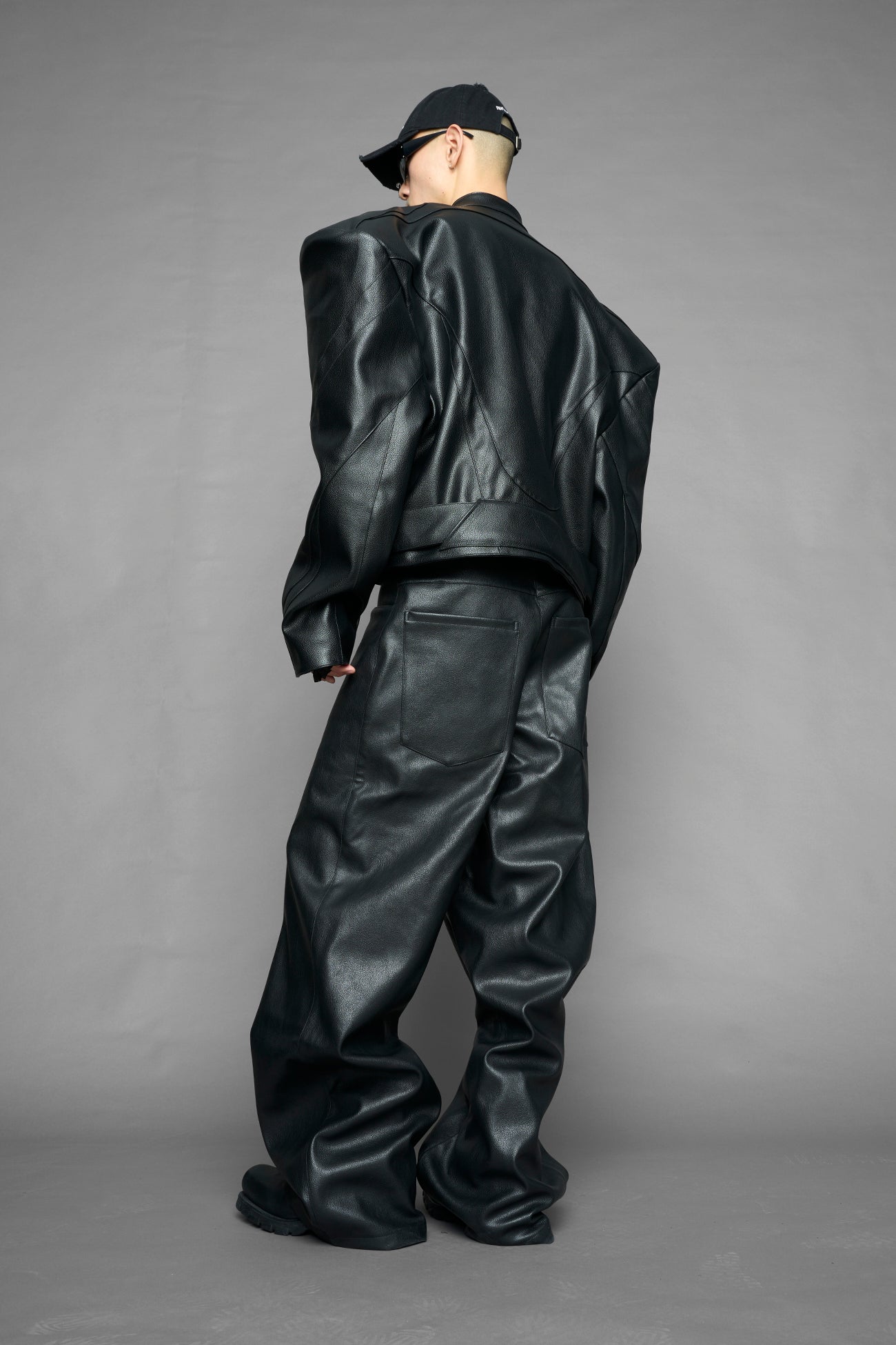 power shoulder moto jacket — view 10