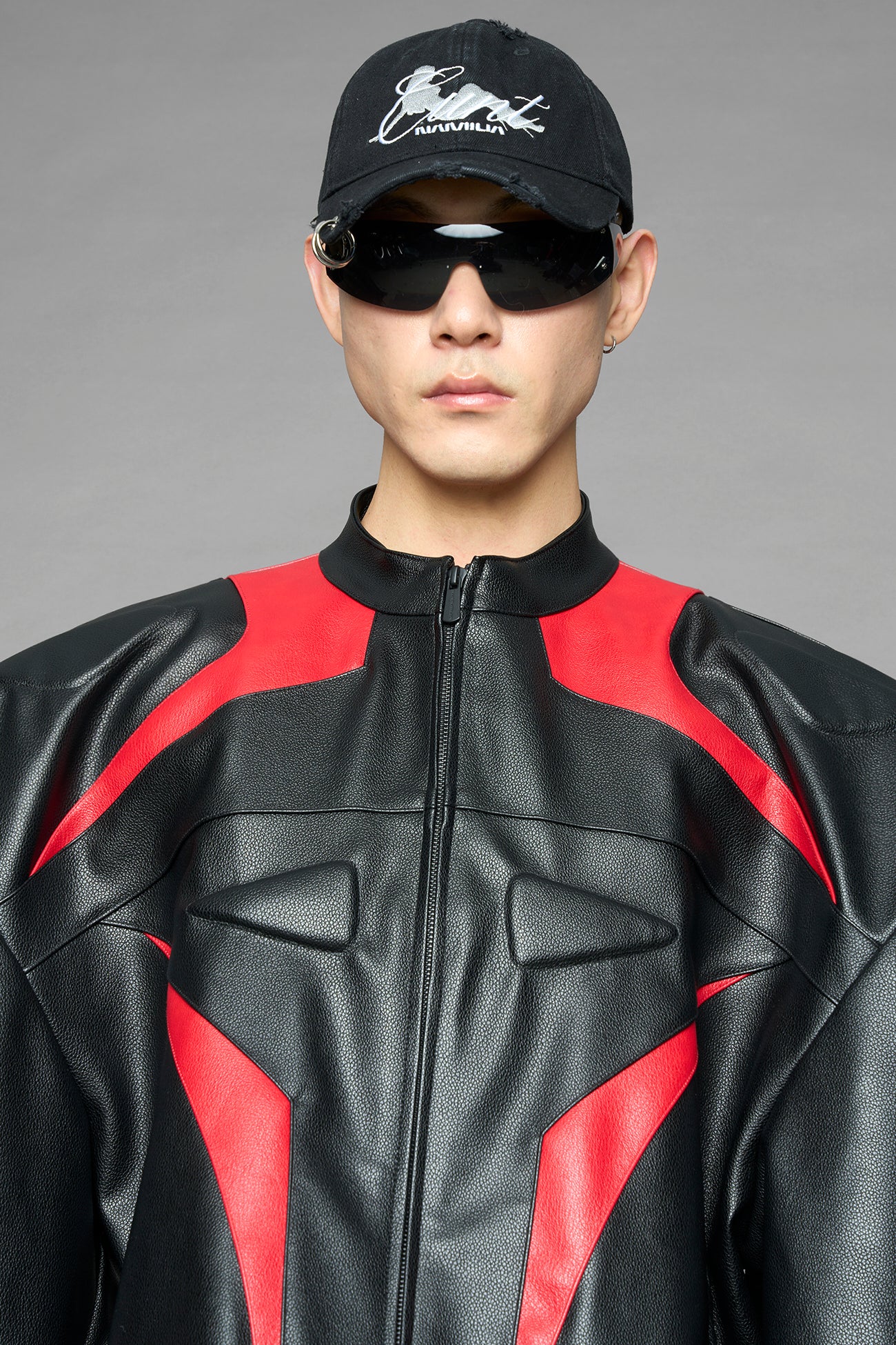 motocross inspired paneling and 3d padded details