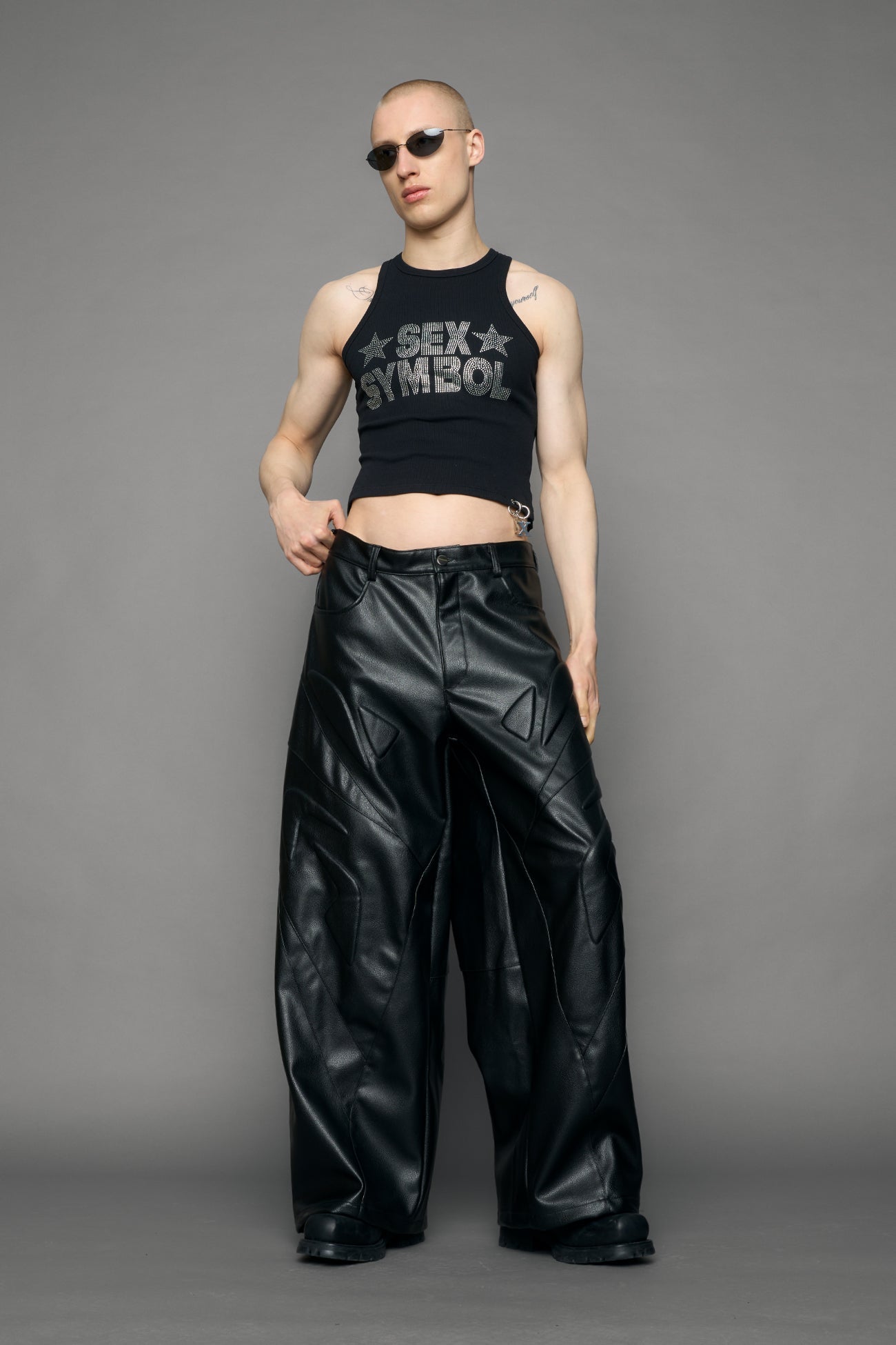 Octane Oversize Leather Pants — view 7