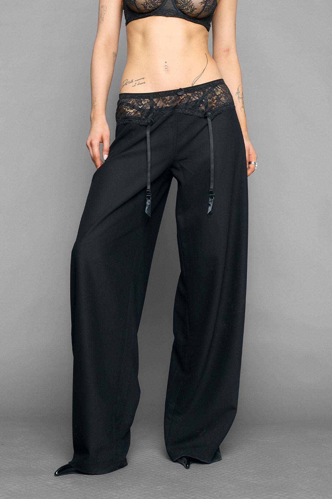 garter office pants — view 2