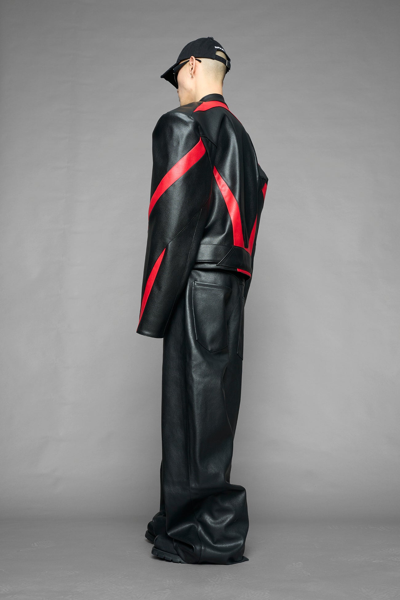 power shoulder moto jacket — view 9