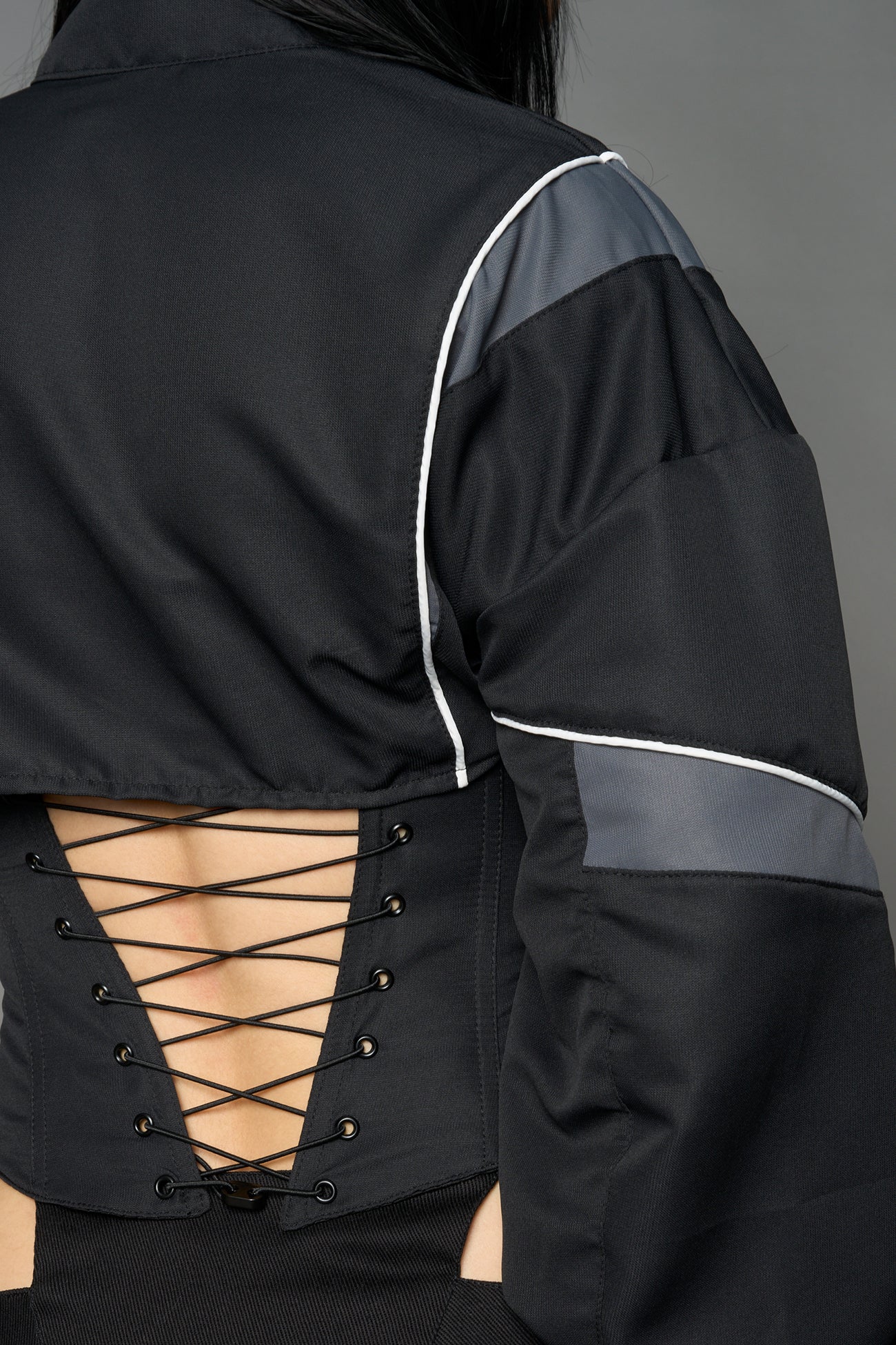 back corset lacing for snatched waist